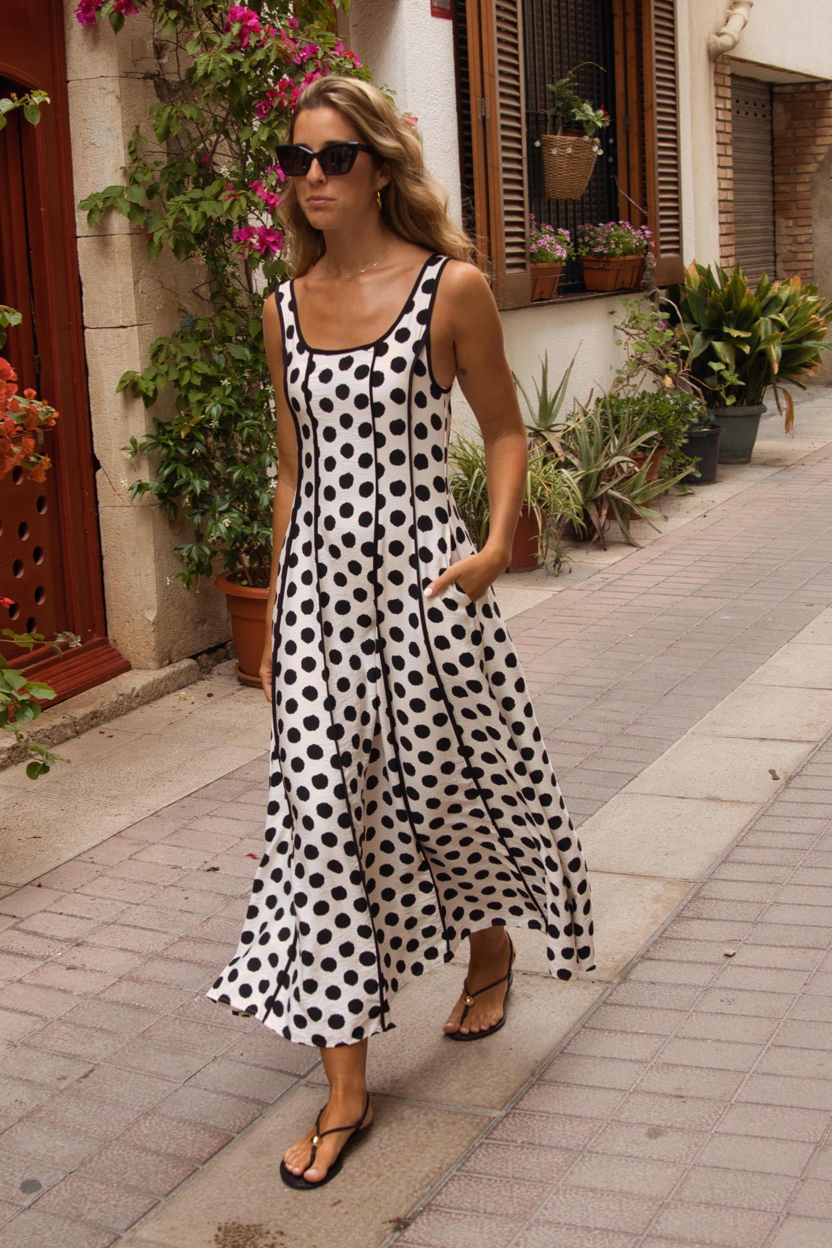 Kleid Tossa mit Tupfen
