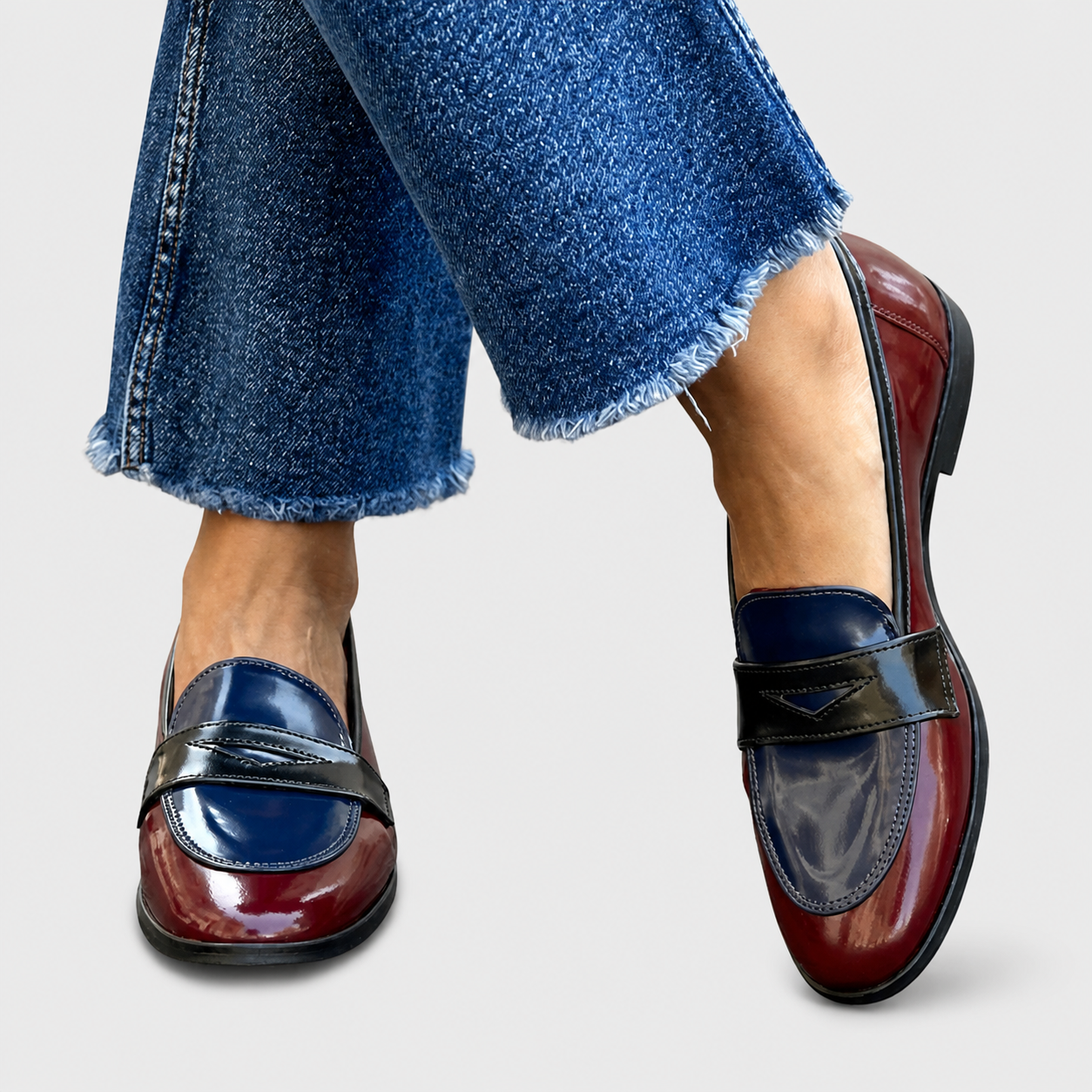 CECILIA™ | MOCASINES EN CONTRASTE