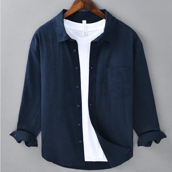 LORENZO | camicia di cotone e lino