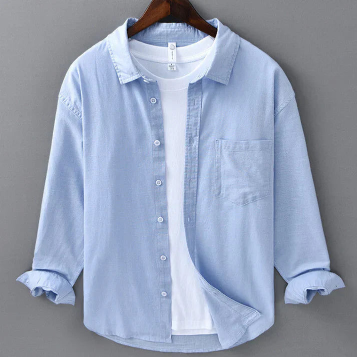 LORENZO | camicia di cotone e lino