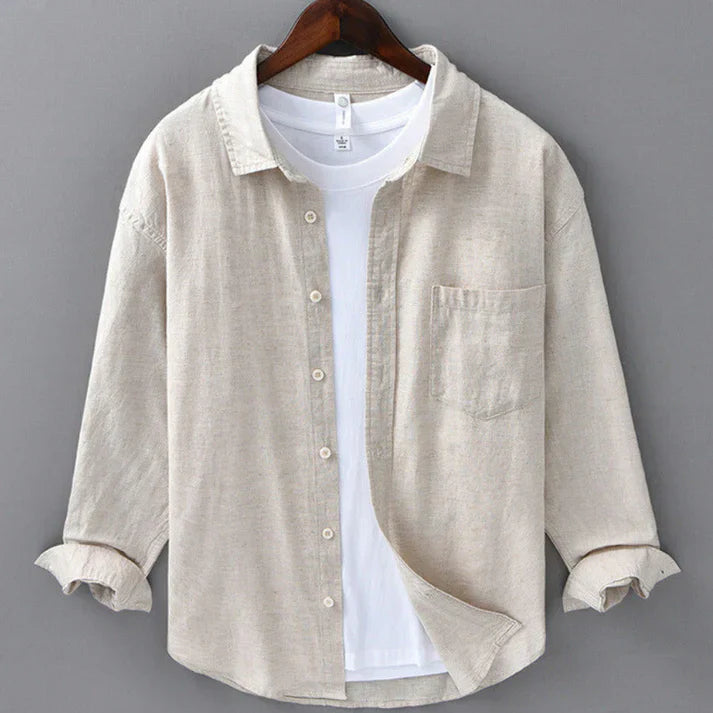LORENZO | camicia di cotone e lino
