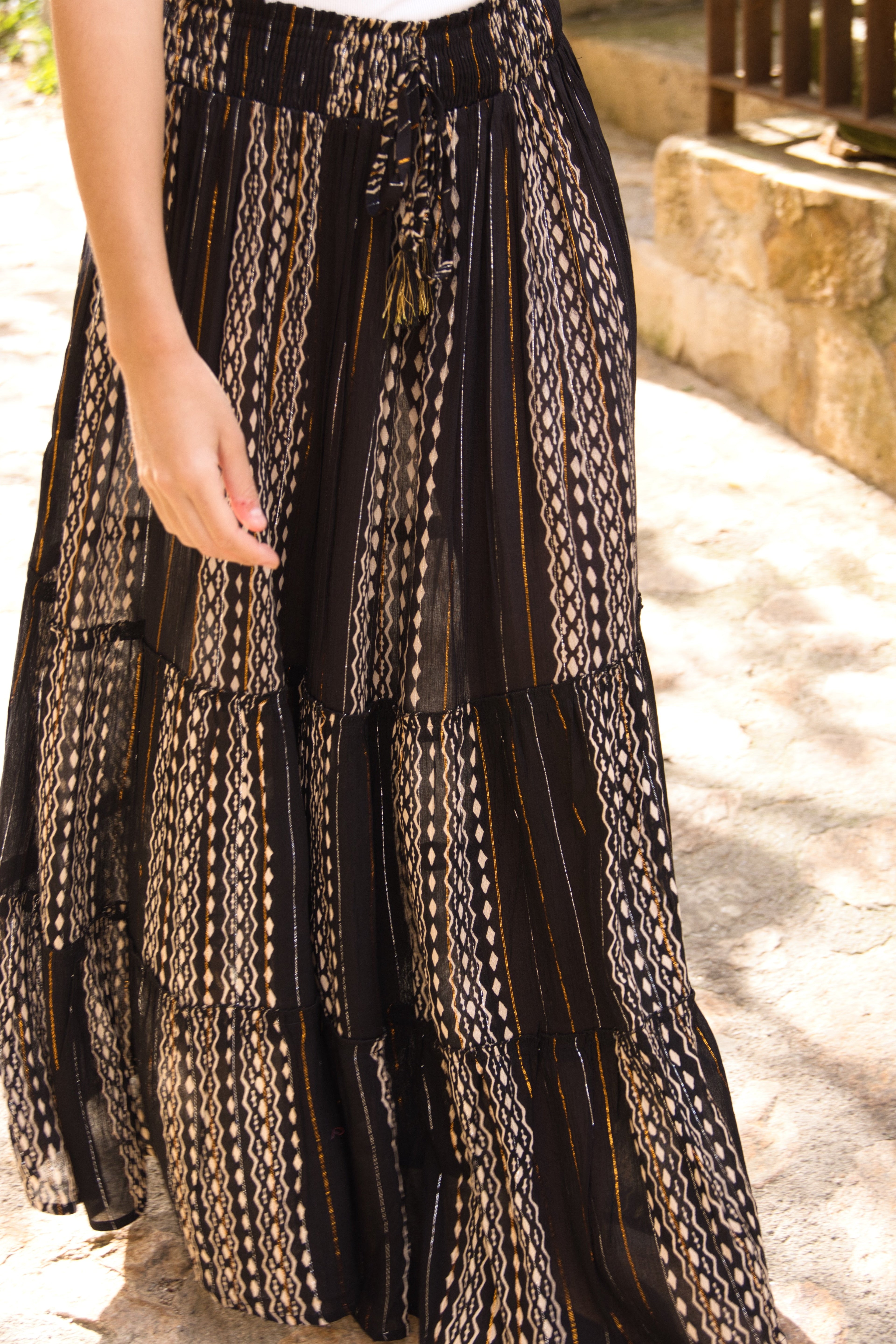 Falda Boho Ikat