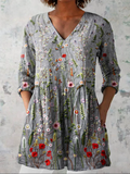 Abril | Blusa larga con escote en V