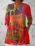 Lucía | Blusa larga con escote en V