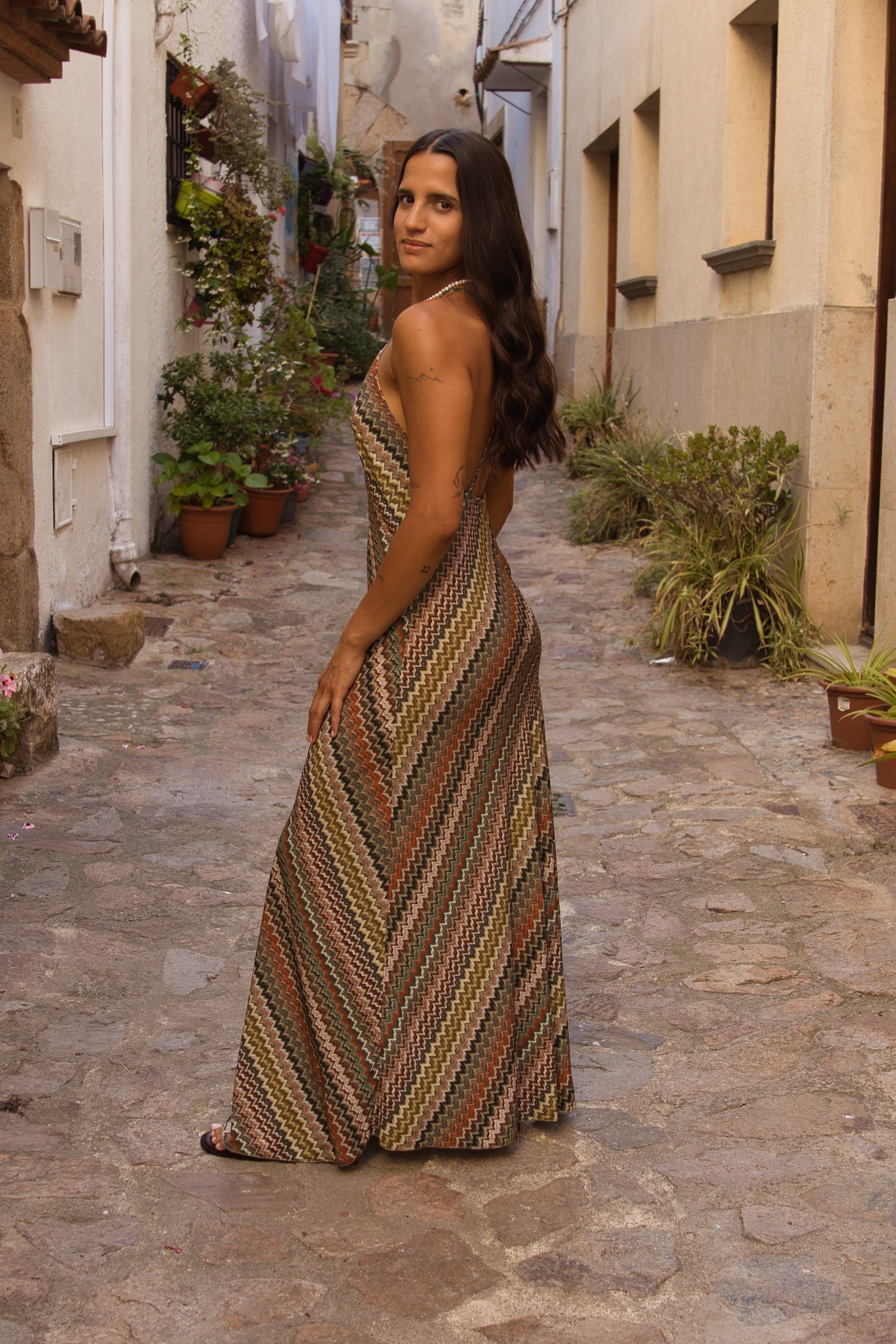 Kleid Sunset Zickzack