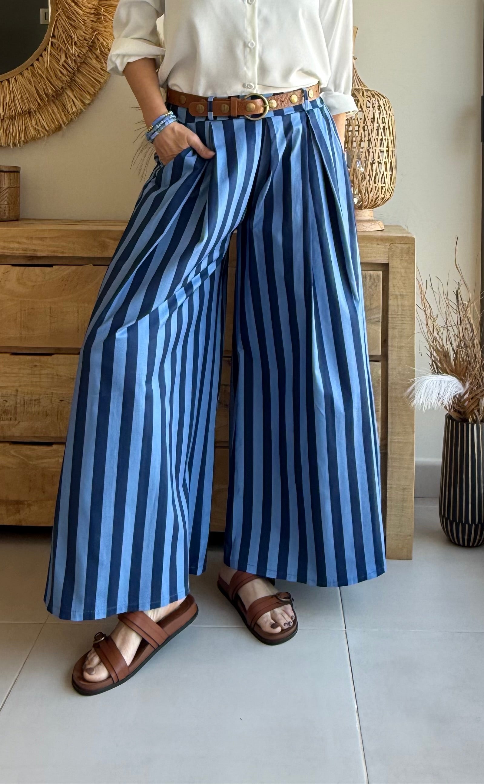 Pantalón Palazzo Rayas Chic