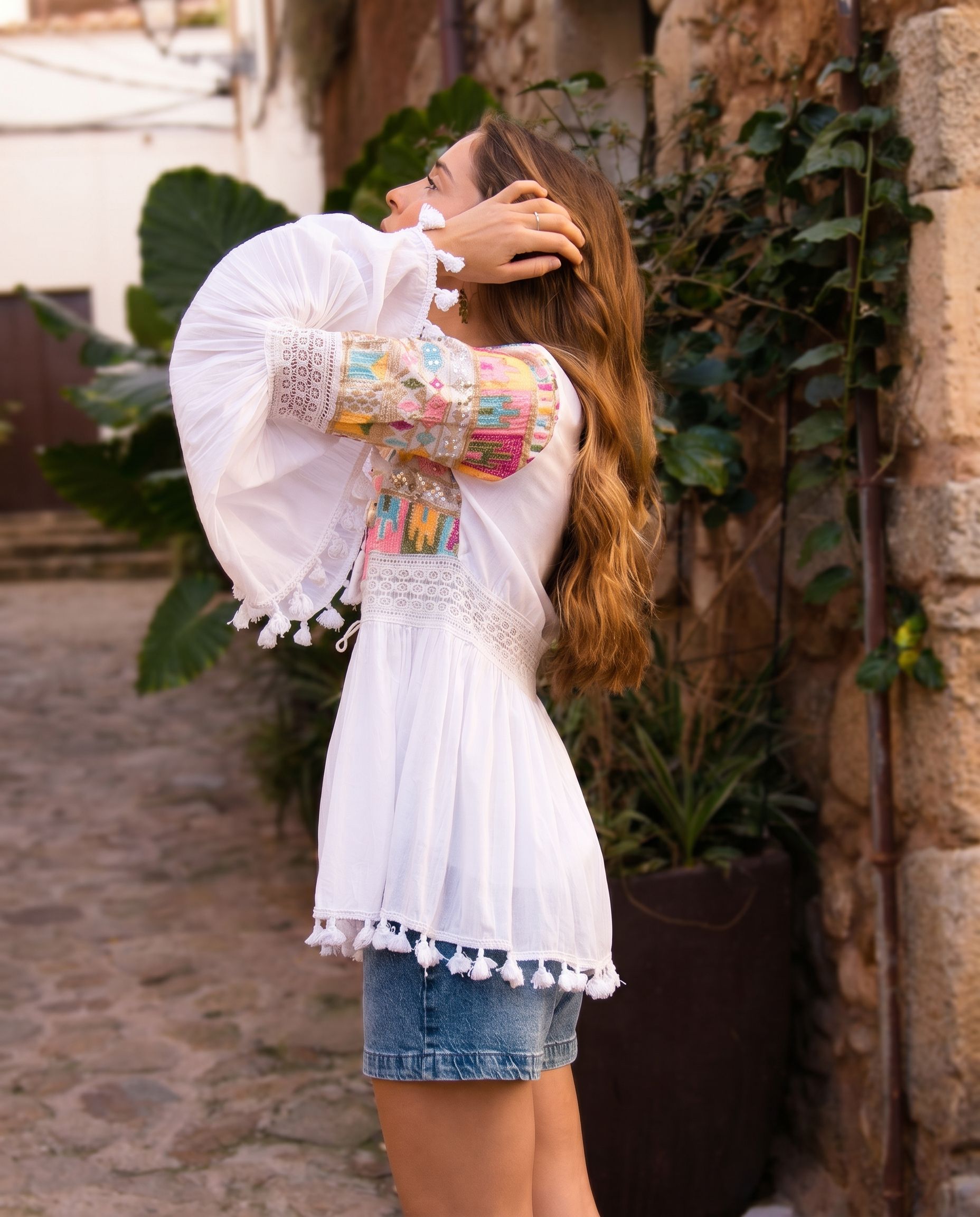 Bestickte Boho-Bluse Jaipur