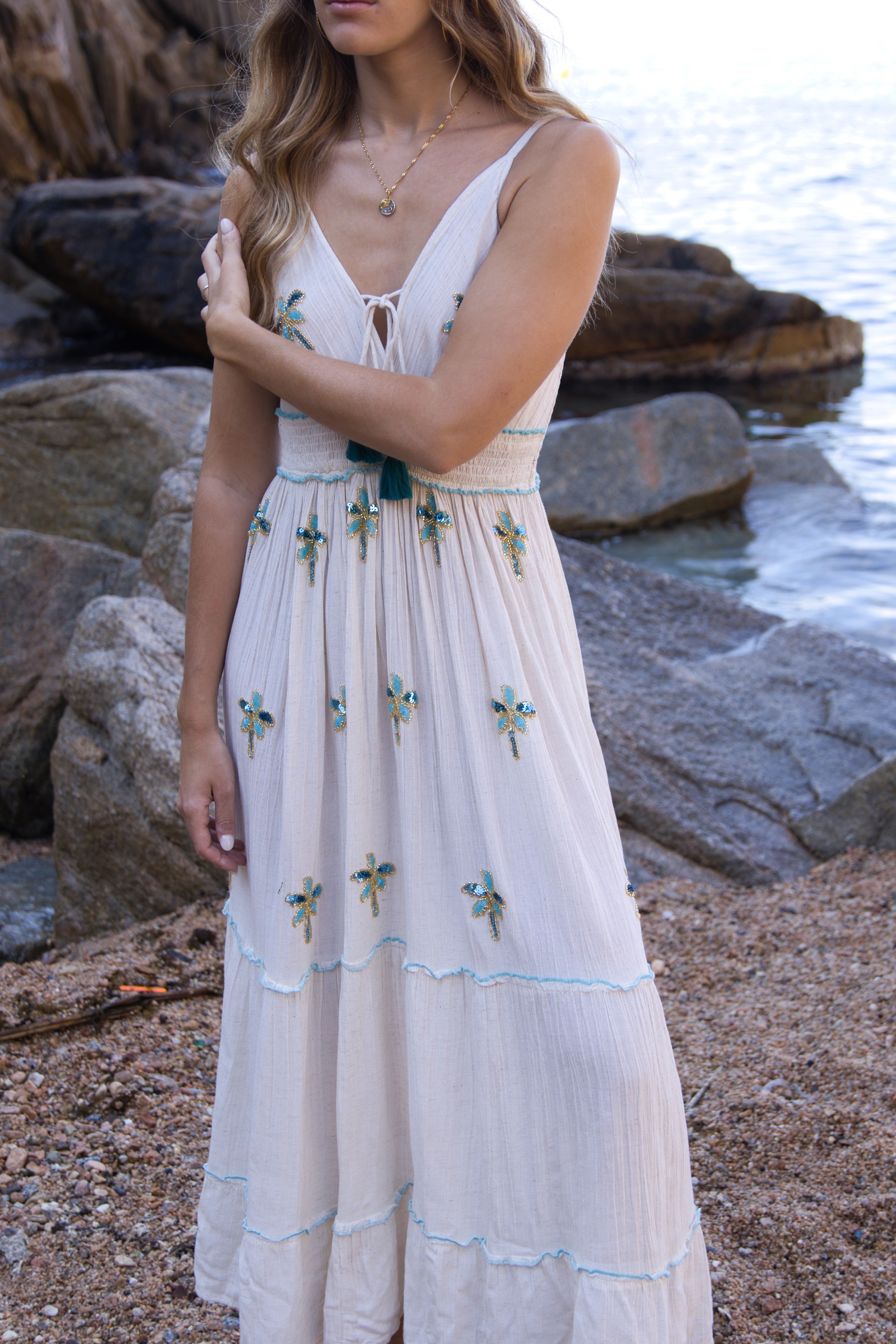Langes Palm Beach Kleid