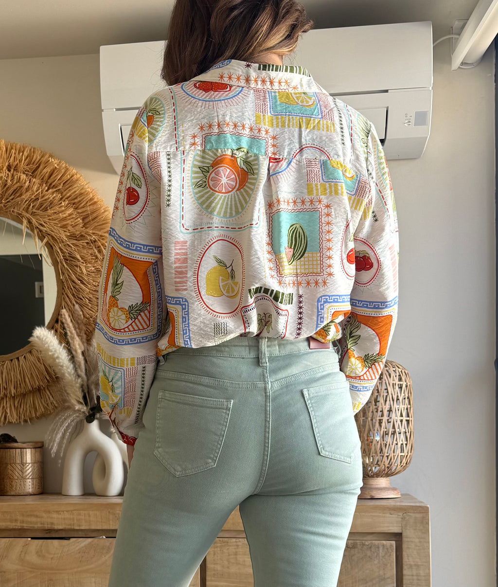 Citrus Print Shirt