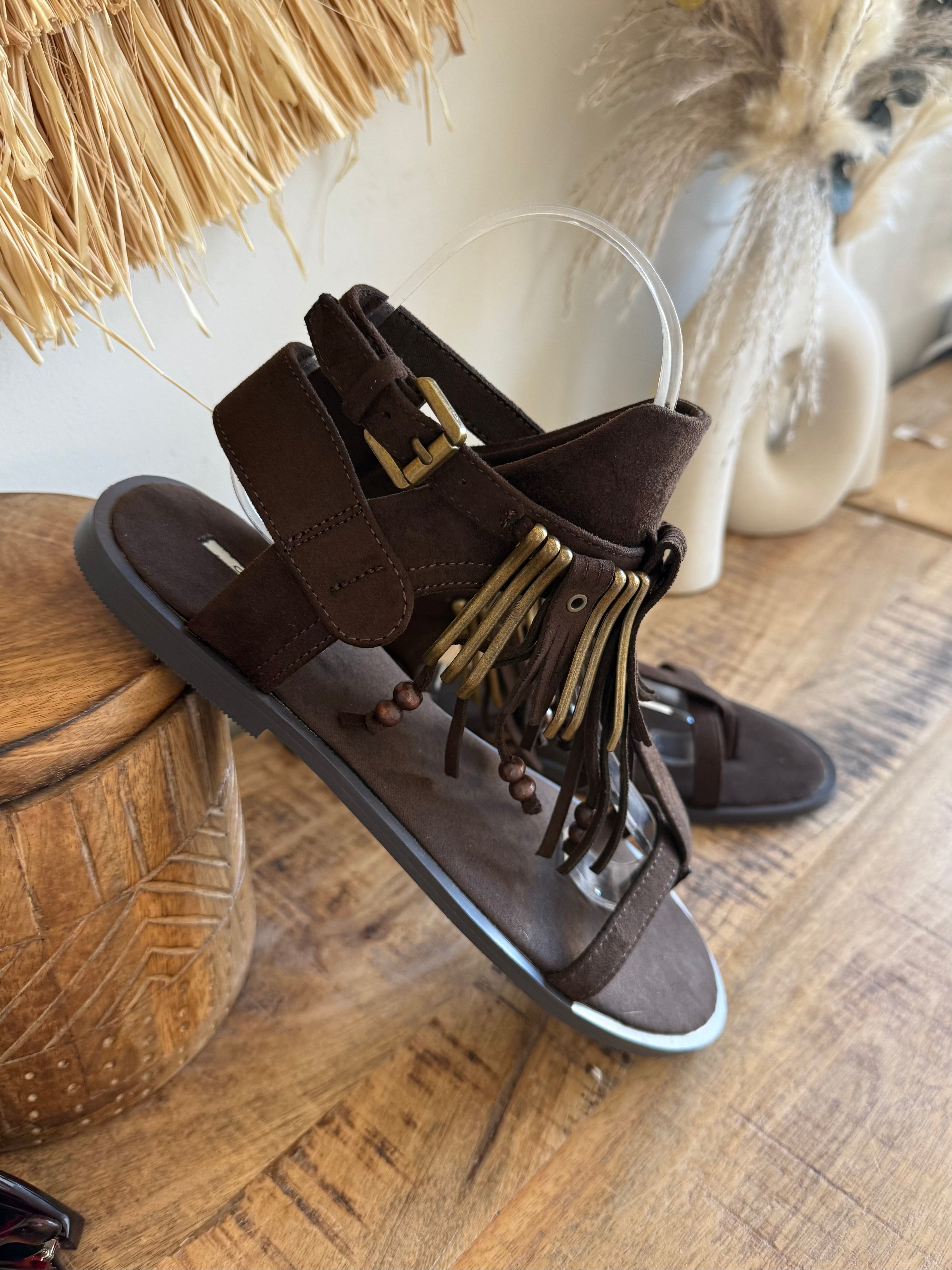 Sandalia Boho Fringe | Ante & Latón
