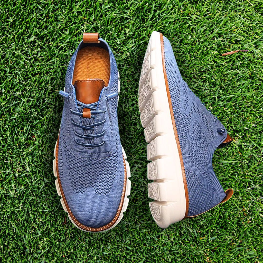 Ultrabequeme, atmungsaktive Schuhe: Blau-weiß