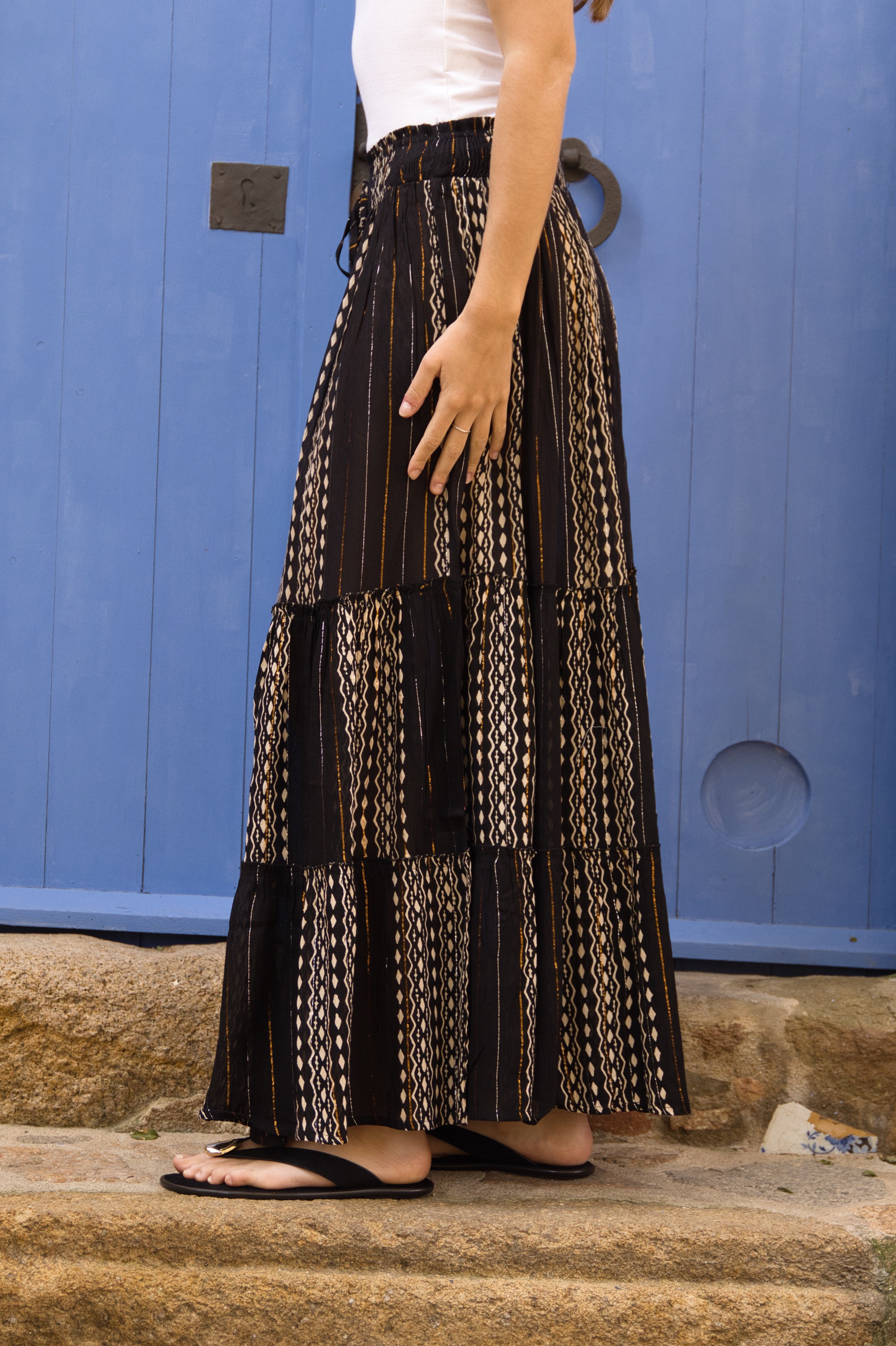 Falda Boho Ikat