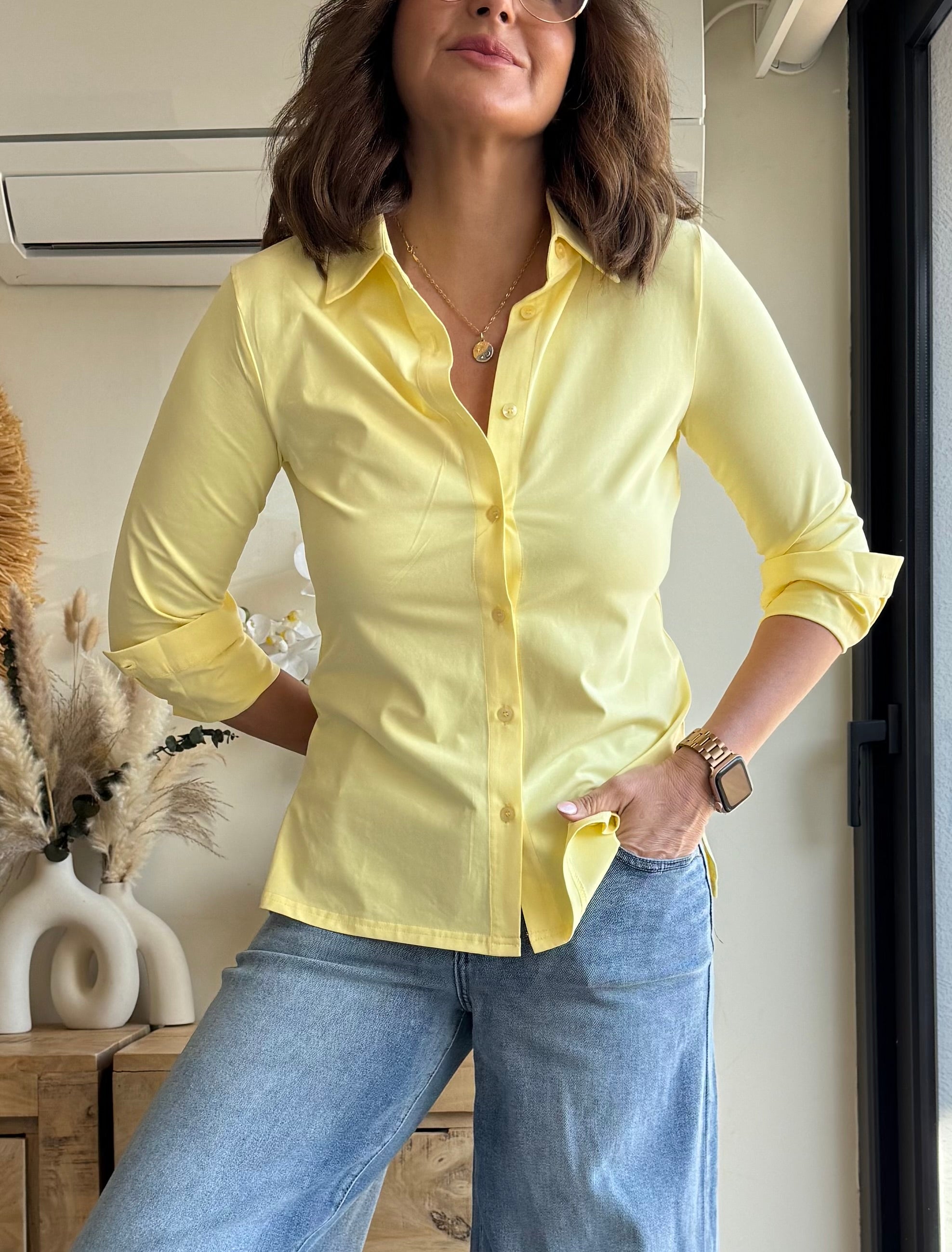 Camisa Algodón Elástico