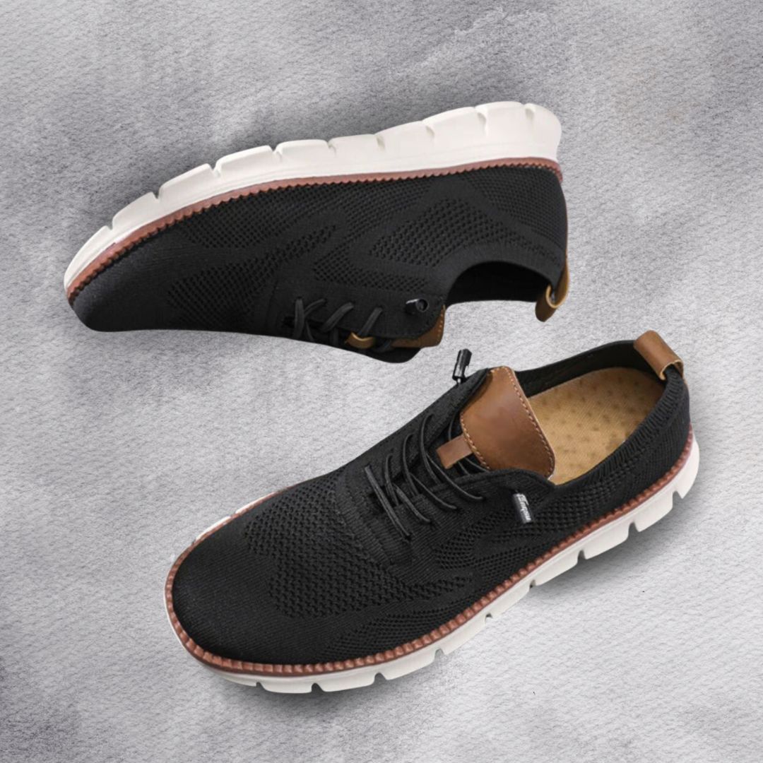 Ultrakomfortable, atmungsaktive Schuhe: Schwarz-Weiß