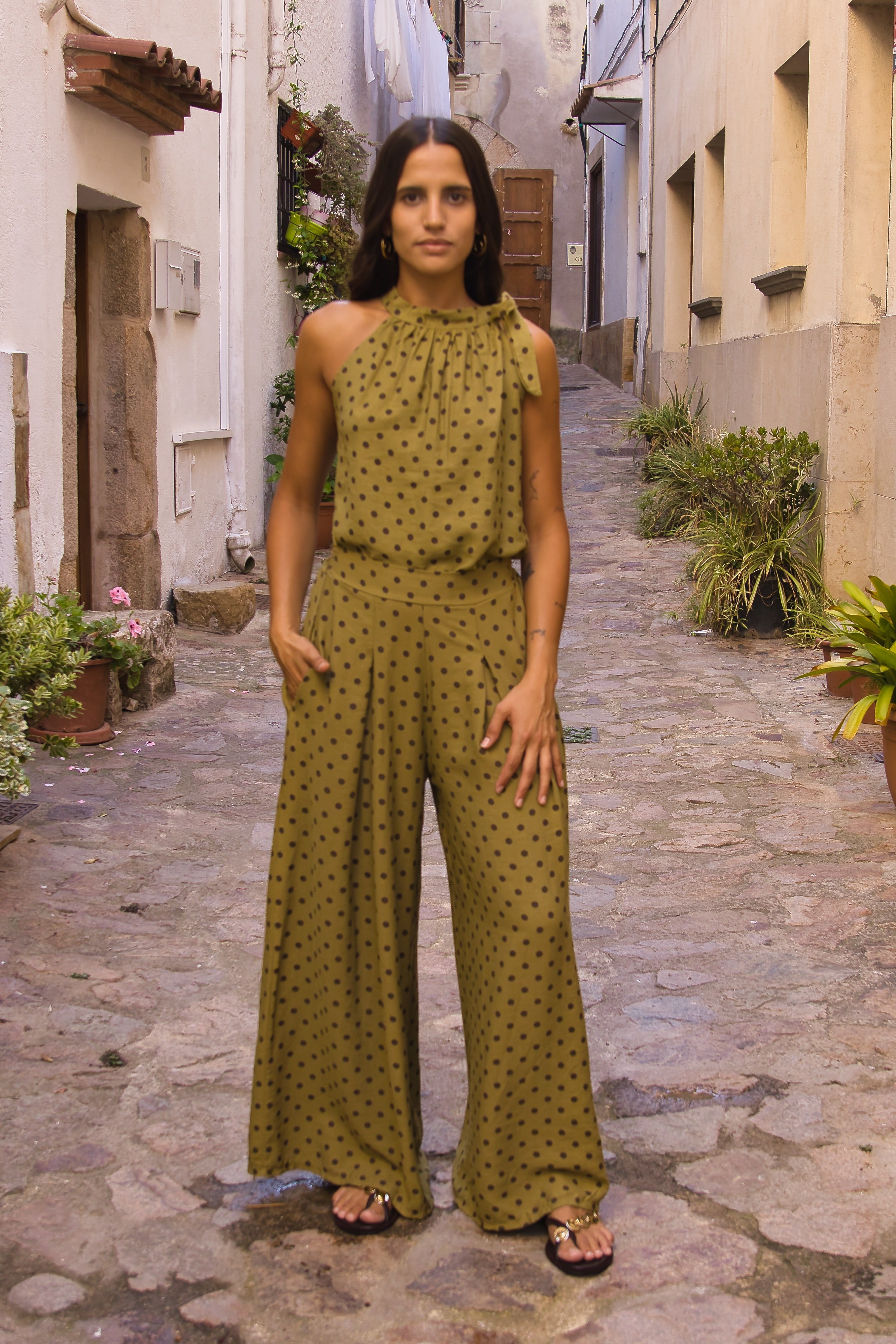 Pantalón topos Dolce