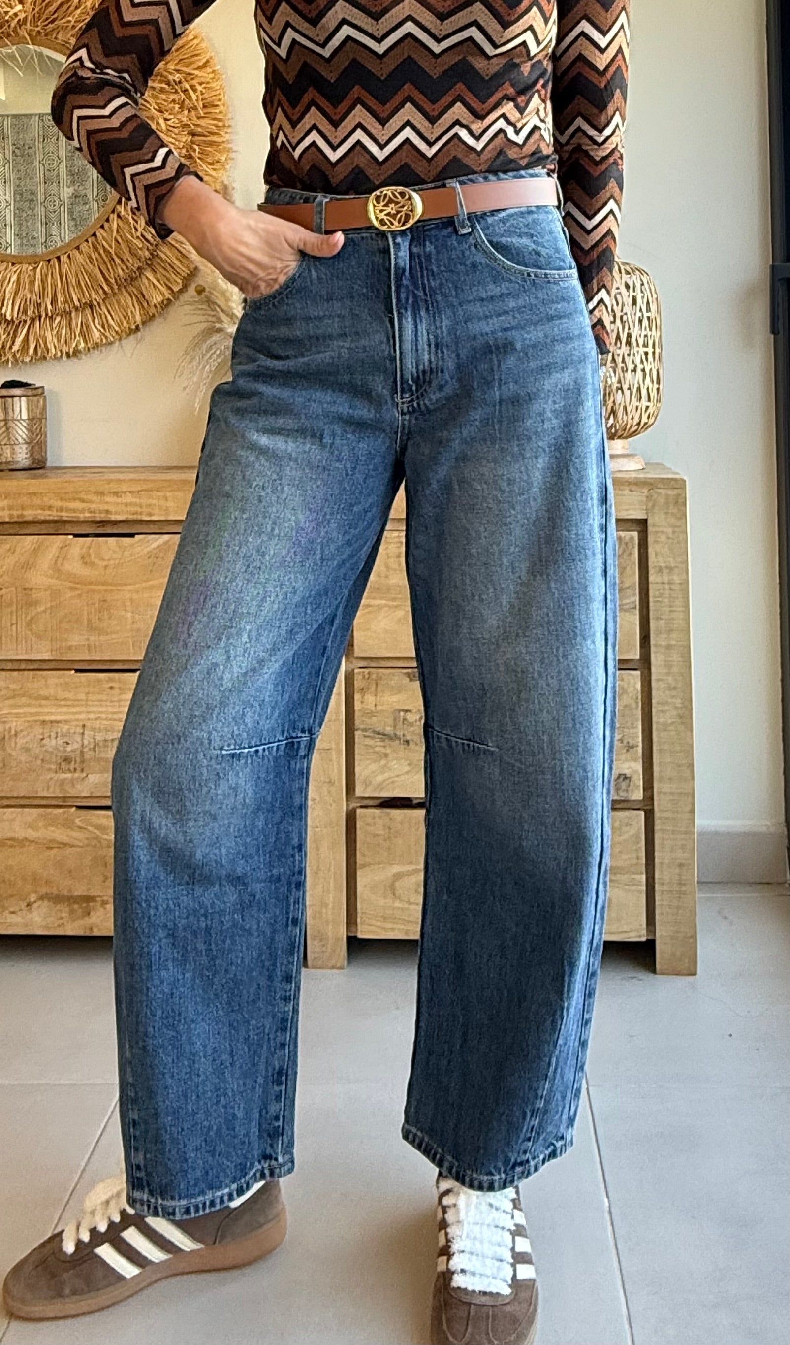 Tejano Barrel Fit 100% Algodón Essential