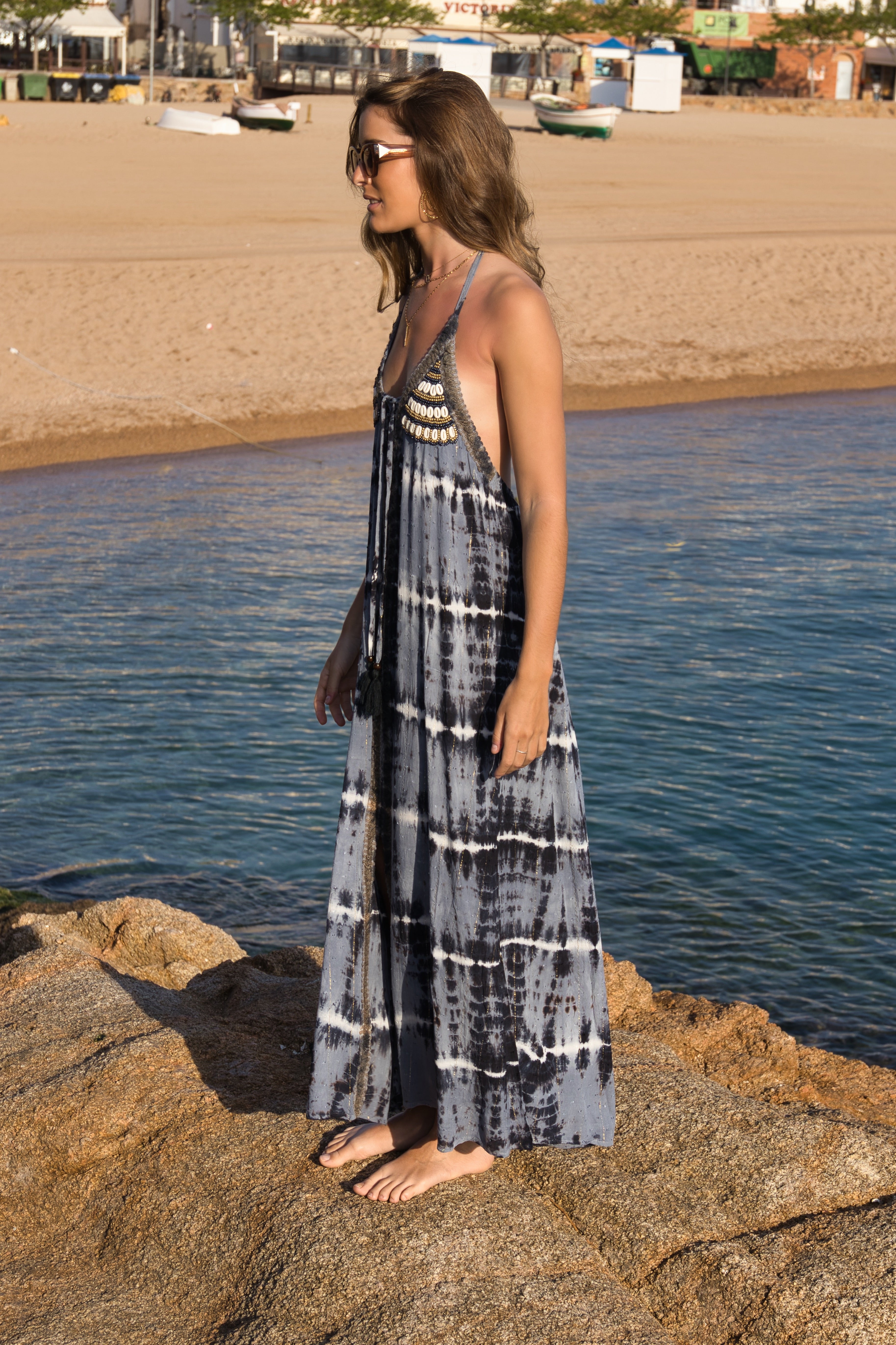 Vestido Boho Tie Dye Conchas
