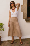 Falda Vichy Midi Riviera