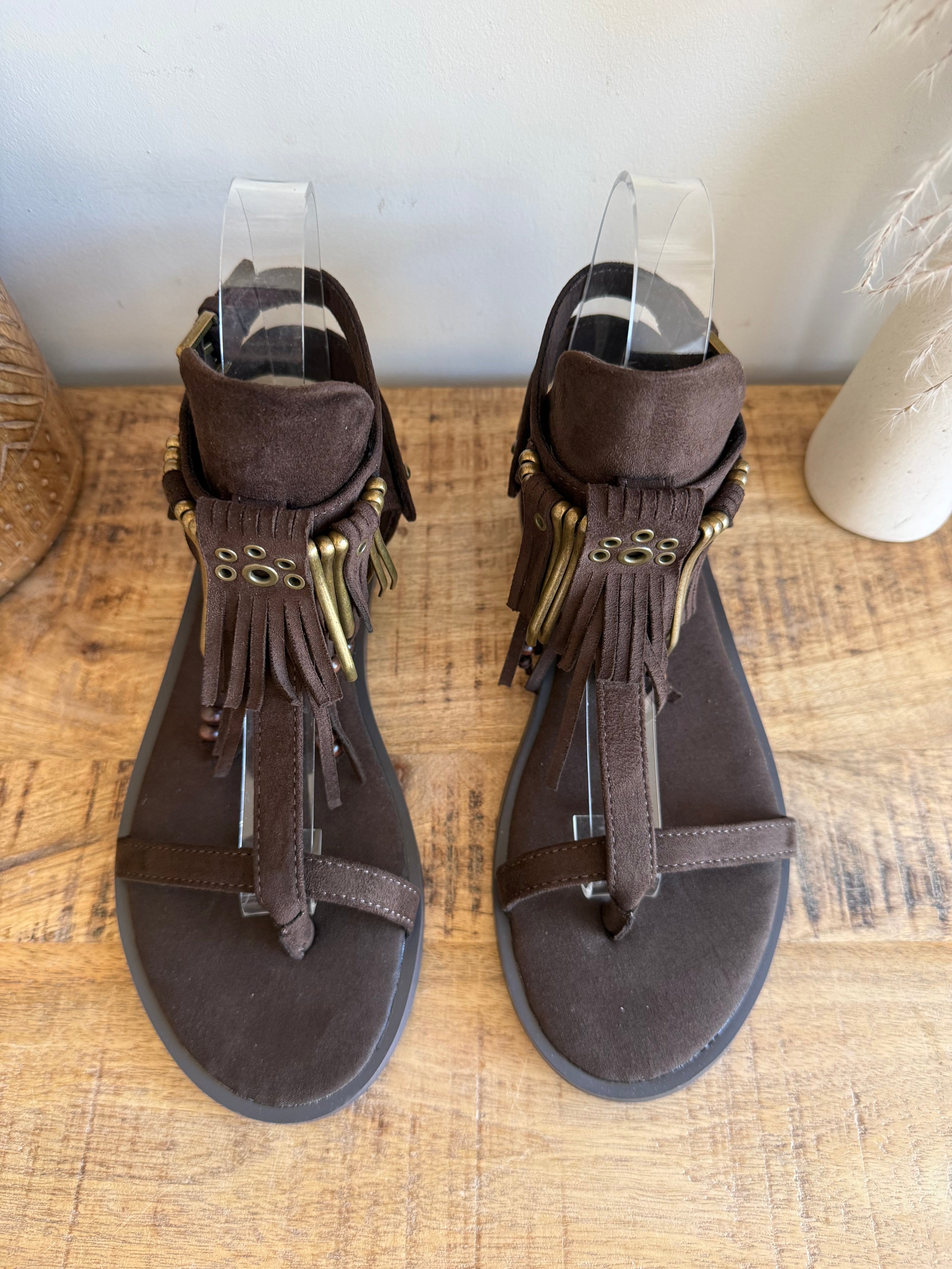 Sandalia Boho Fringe | Ante & Latón