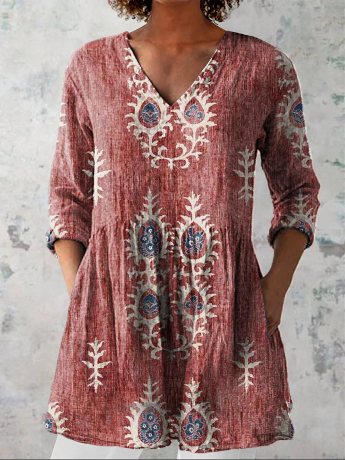 Lisa | Blusa larga con escote en V