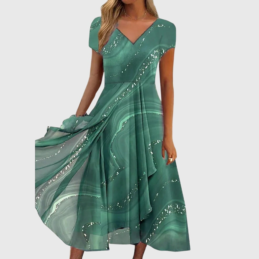 BEATRIZ | FLIESSENDES MIDI-KLEID