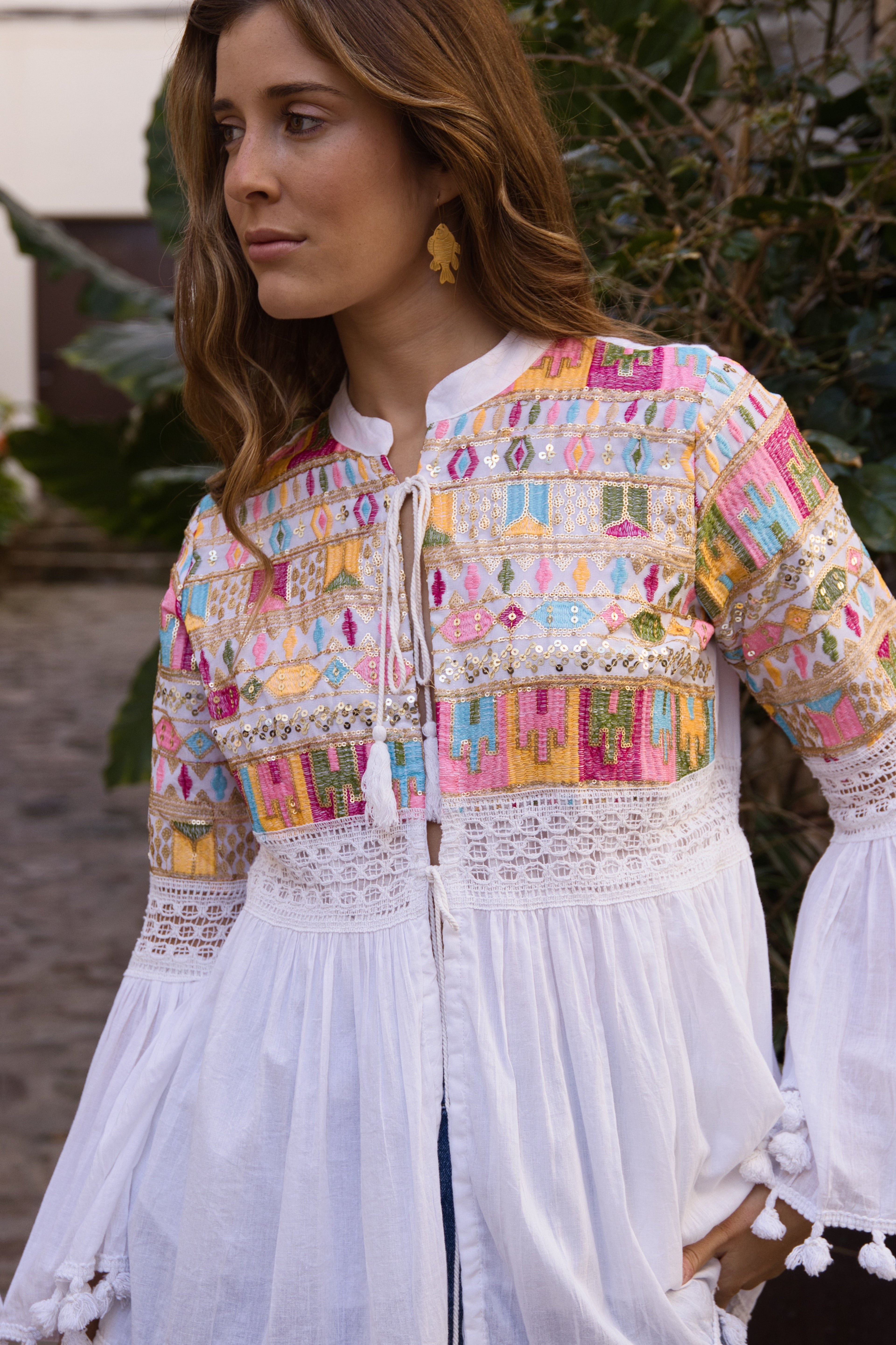 Bestickte Boho-Bluse Jaipur
