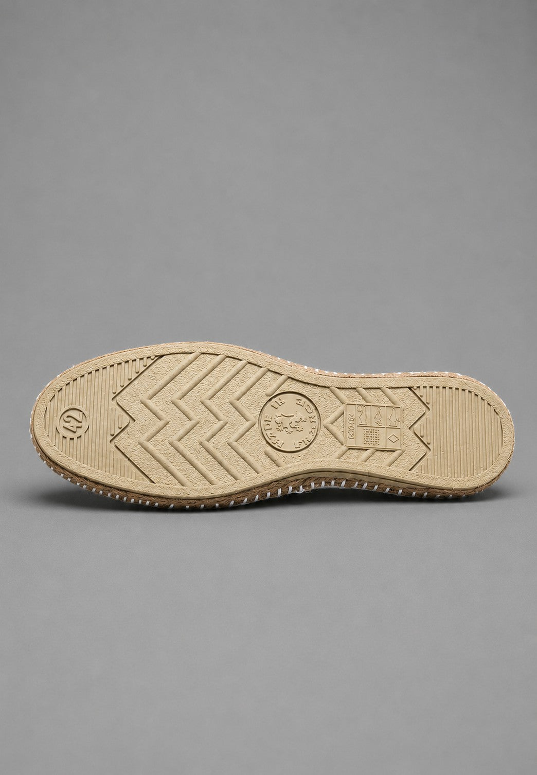 Espadrillas basse in iuta di colore bianco