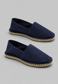 Espadrillas basse di iuta in colore blu marino