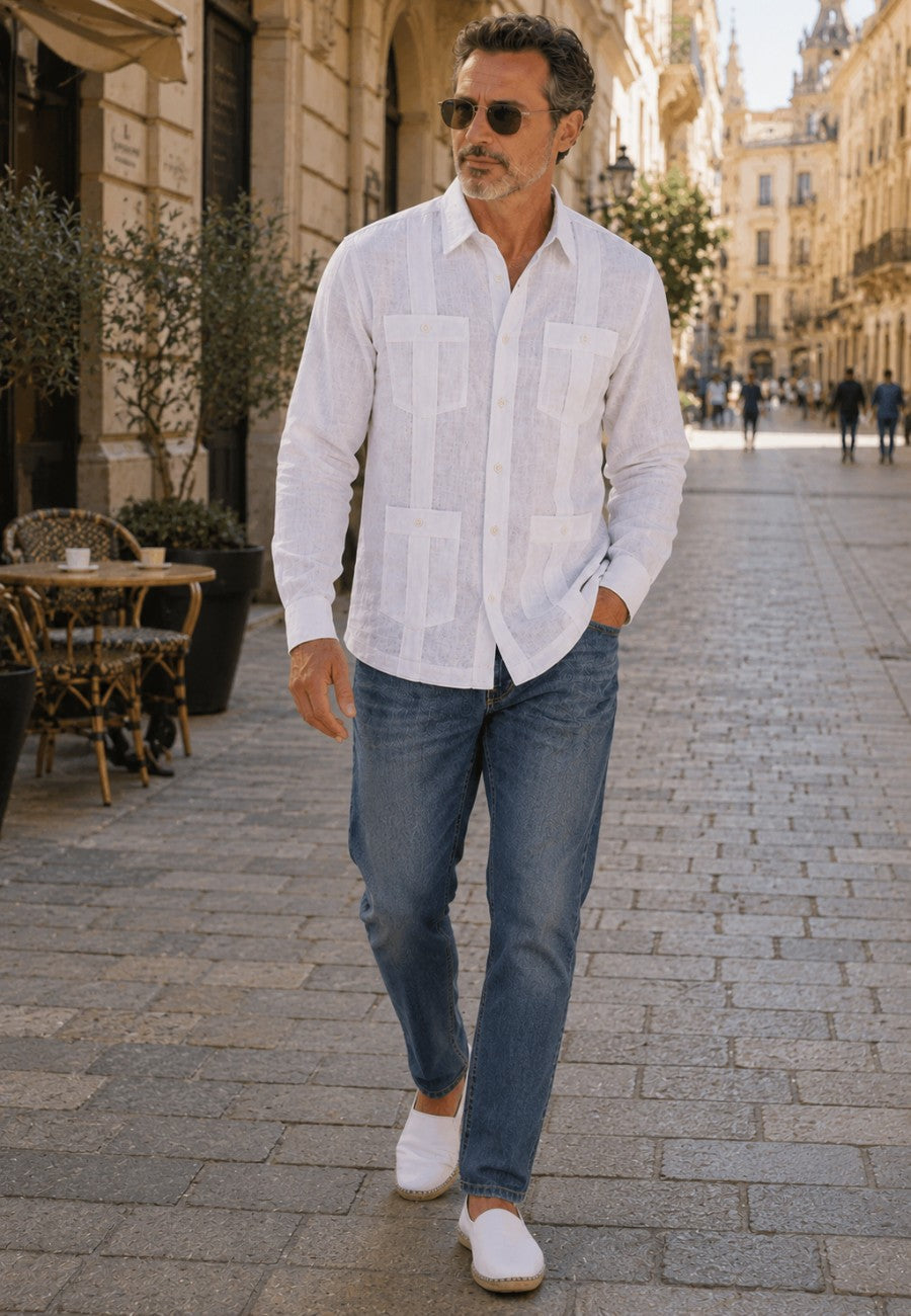 Baskische Espadrilles aus Jute in Weiß