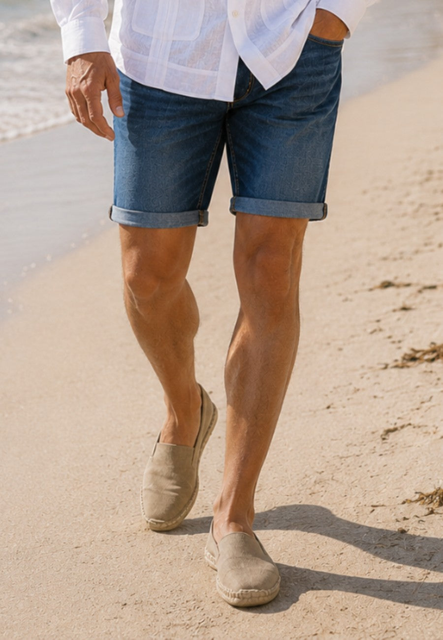 Baskische Espadrilles aus Jute in Sandfarbe