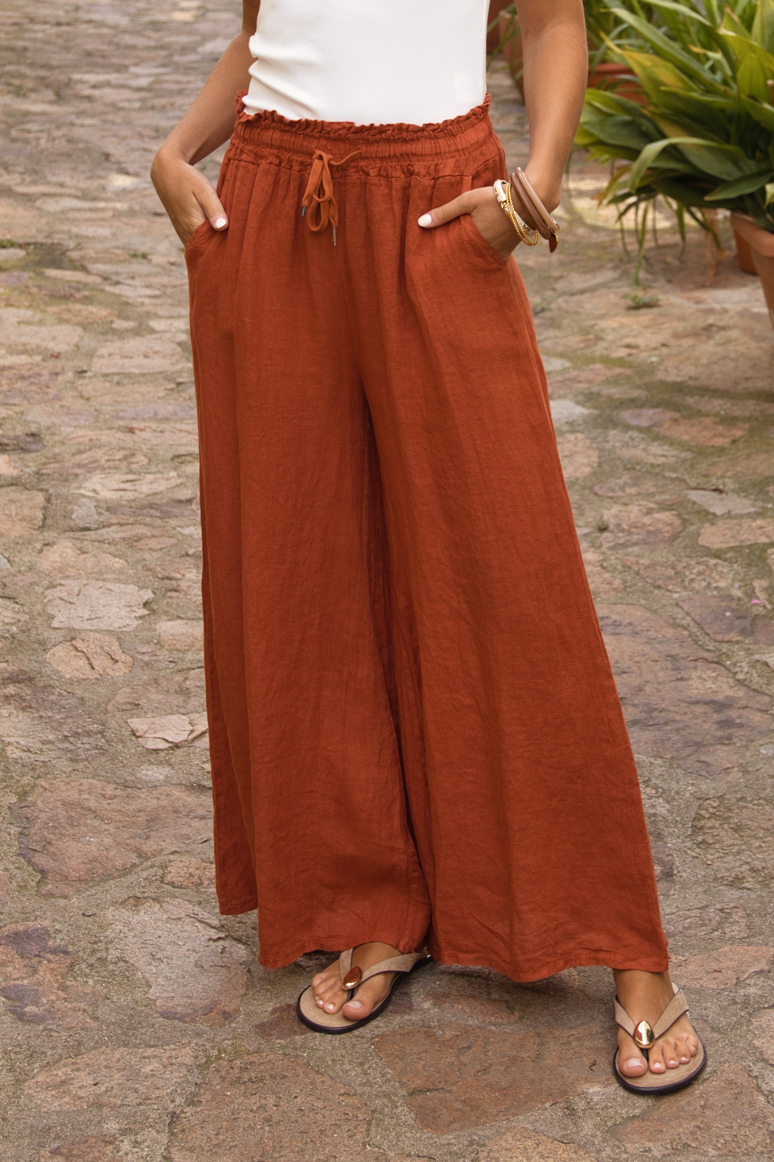 Pantalón Maxi Lino