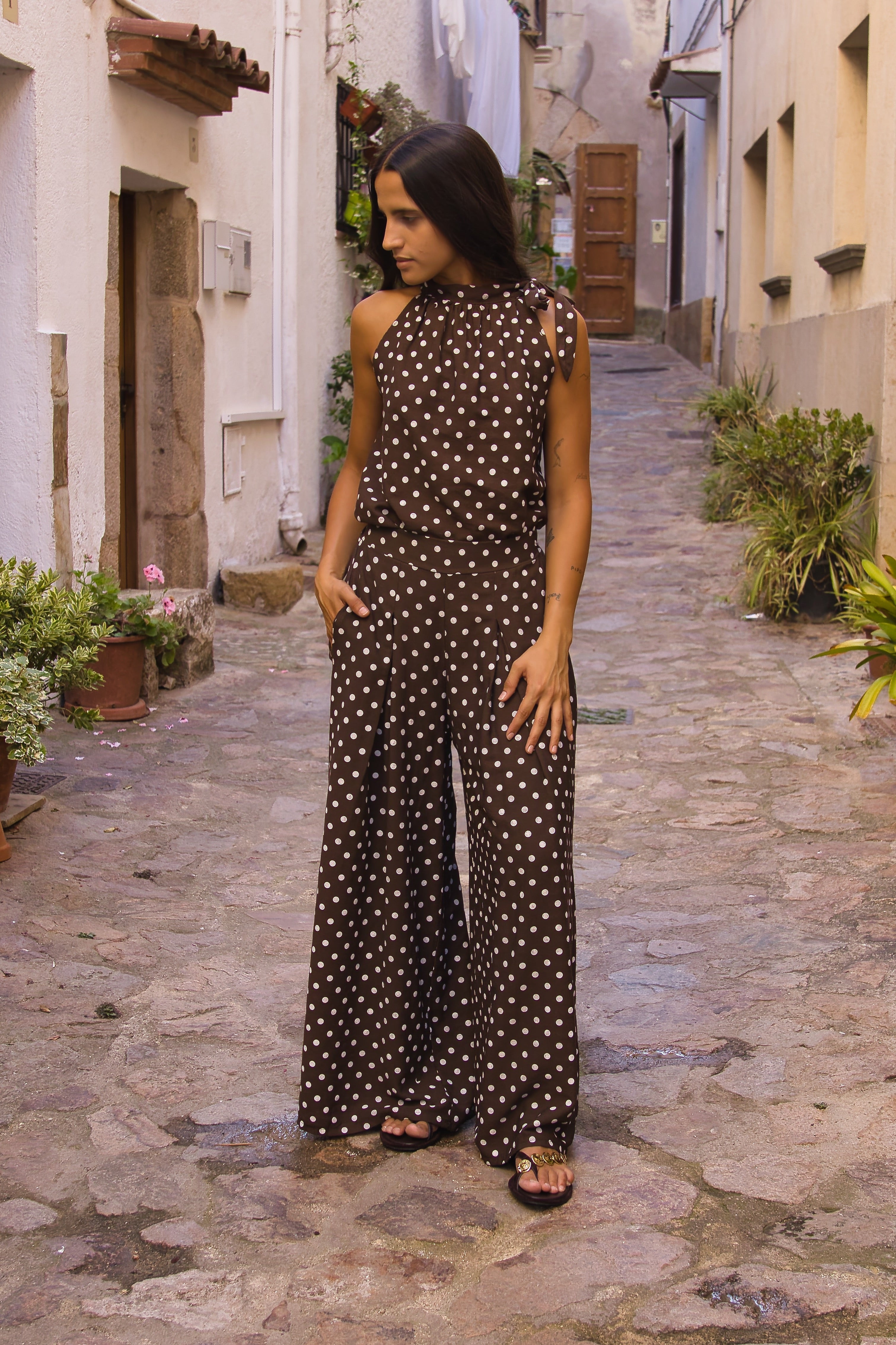 Pantalón topos Dolce