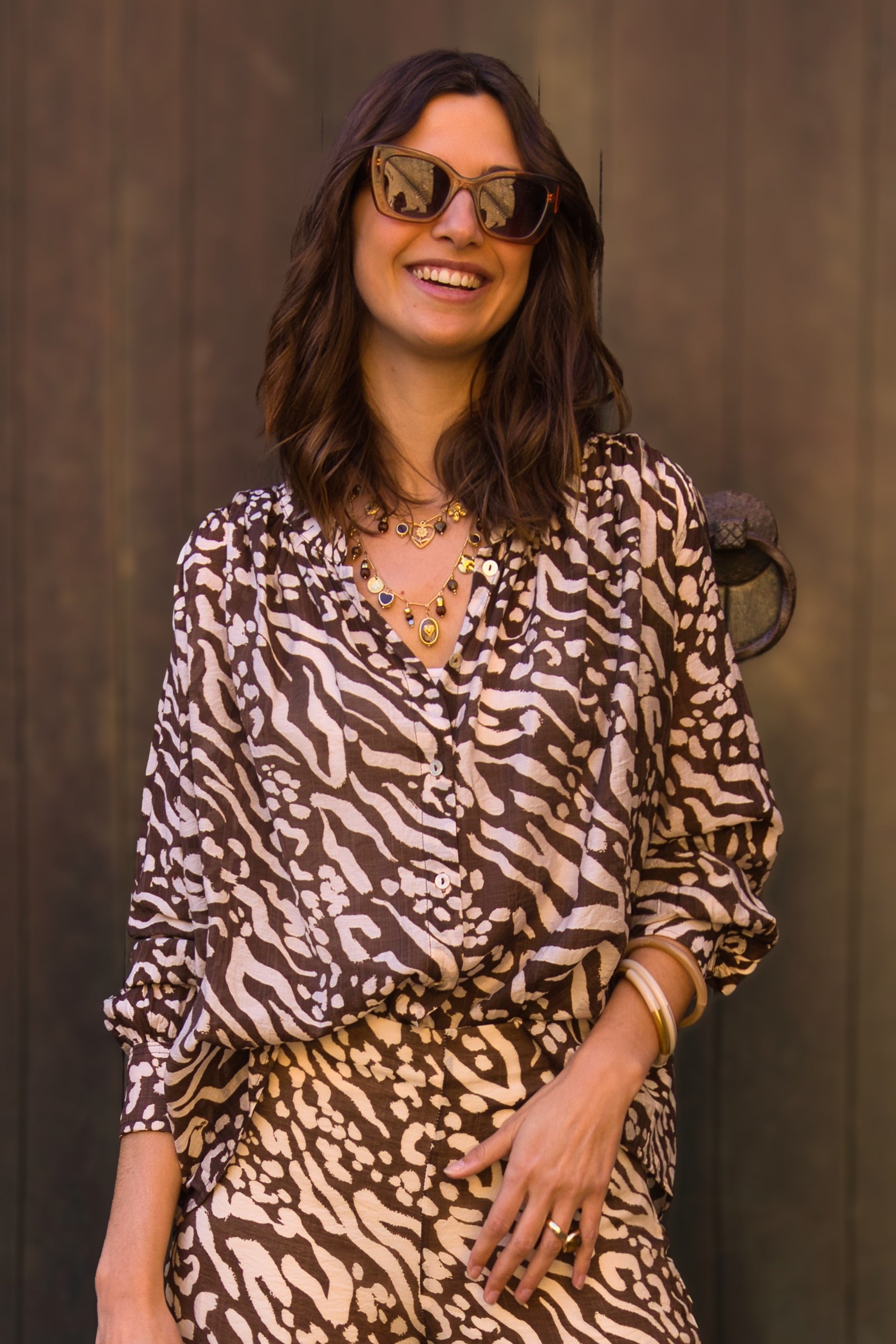 Blusa Safari Fluida