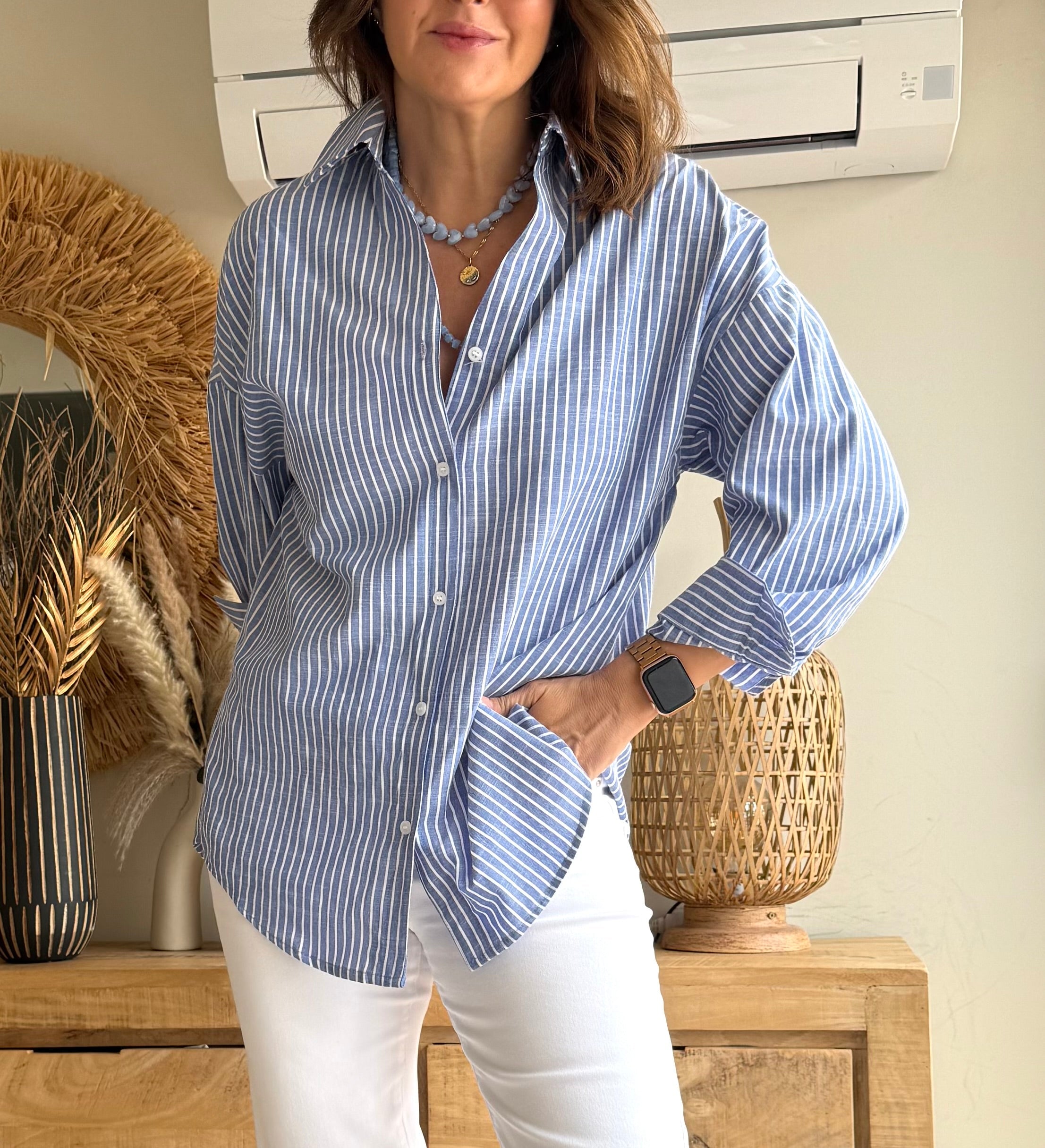 Camisa Capri Rayas