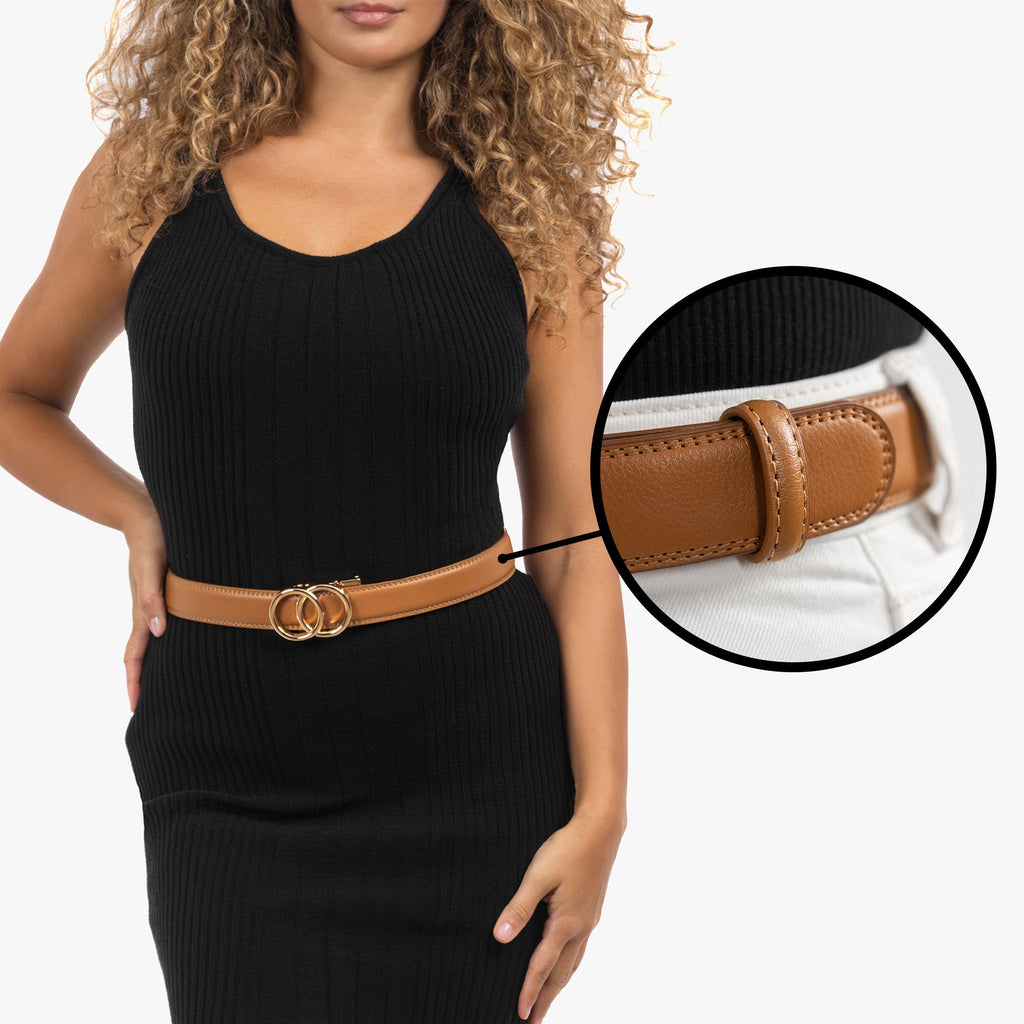 CINTURON MODERNO | COGNAC