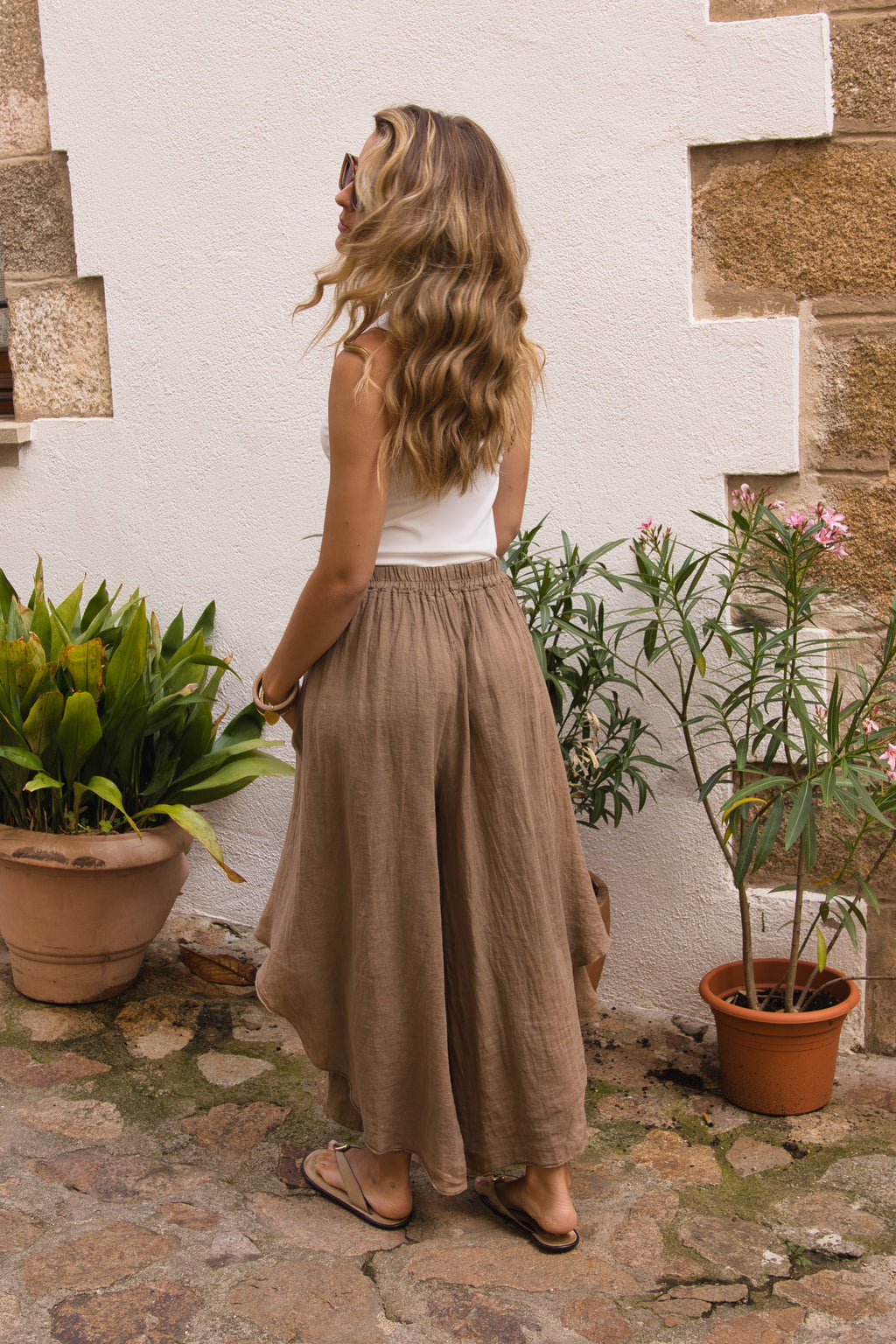 Rockhose Leinen Capri