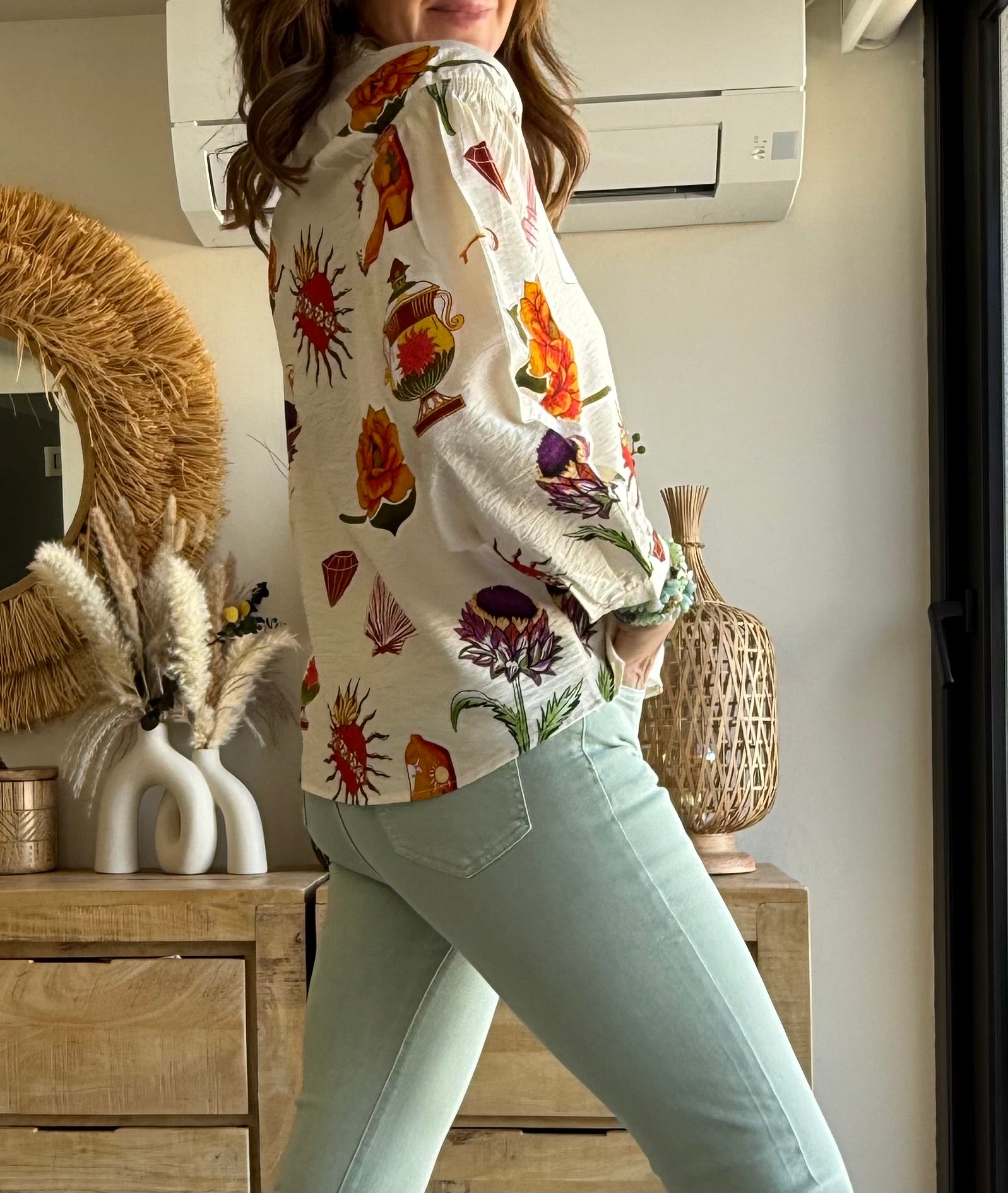 Camisa Coral Print