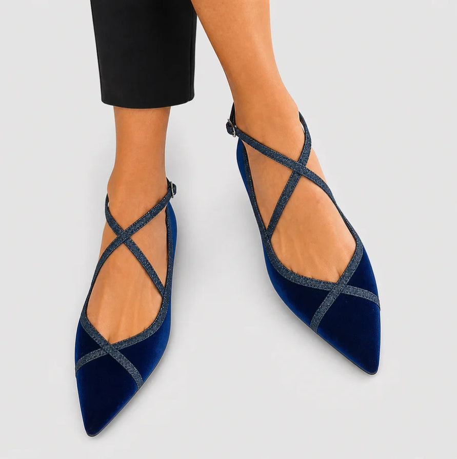 NOELIA™ | MOCASSINI CHIC BLU MARINO