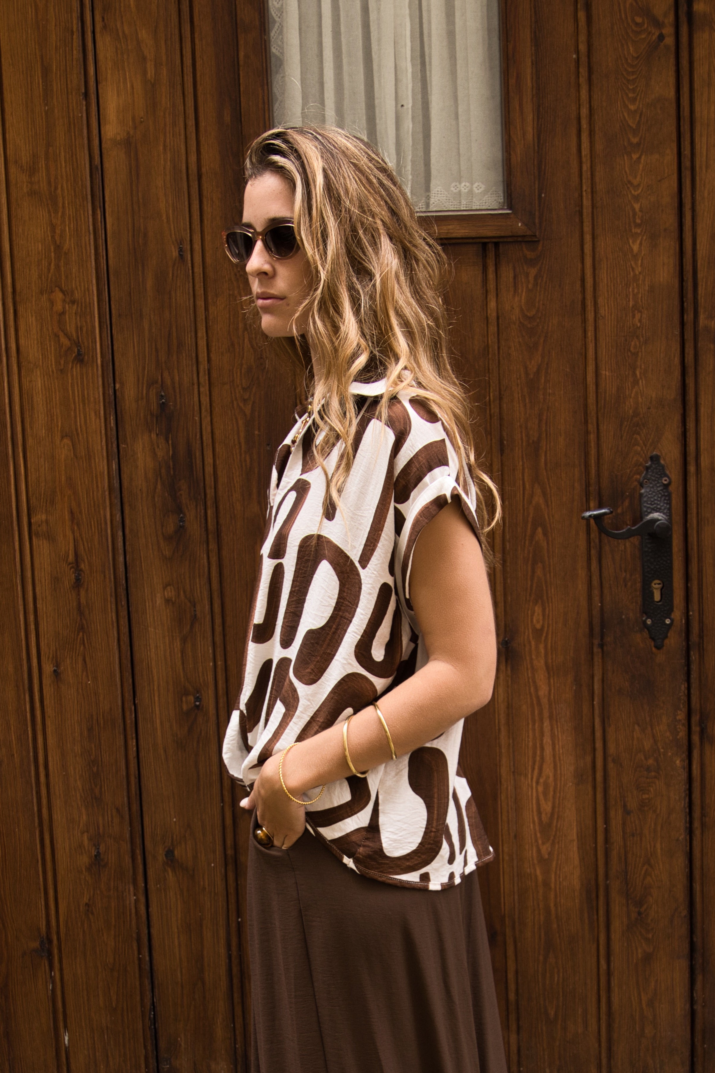 Cacao Ethnic Blouse