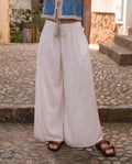 Pantalón Fluido Boho Natural