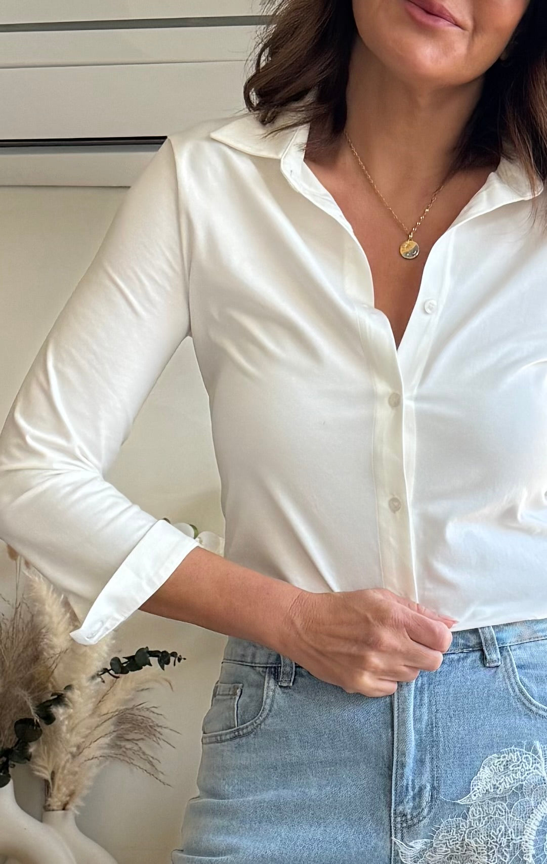 Camisa Algodón Elástico