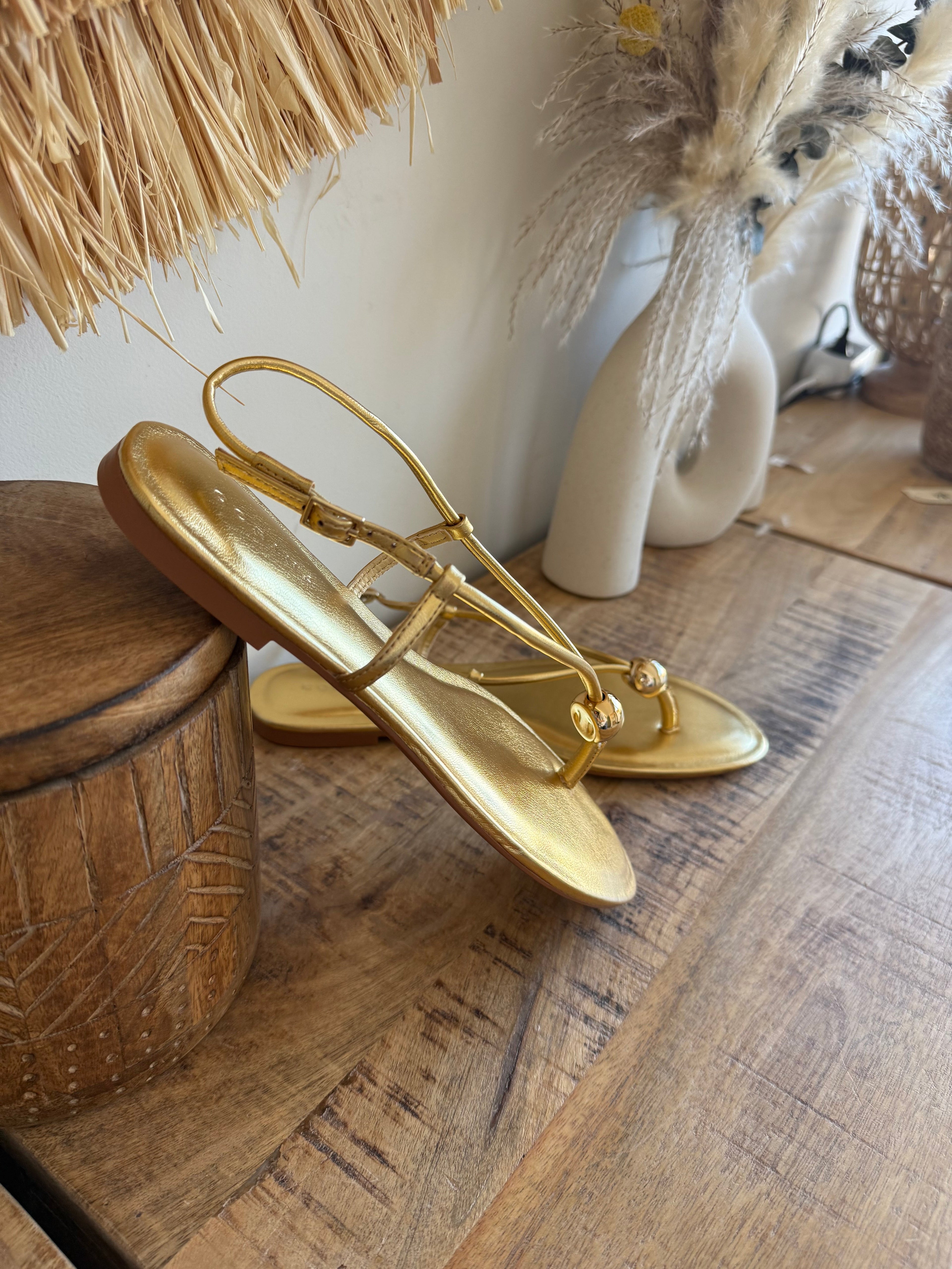Sandalia Ball Gold