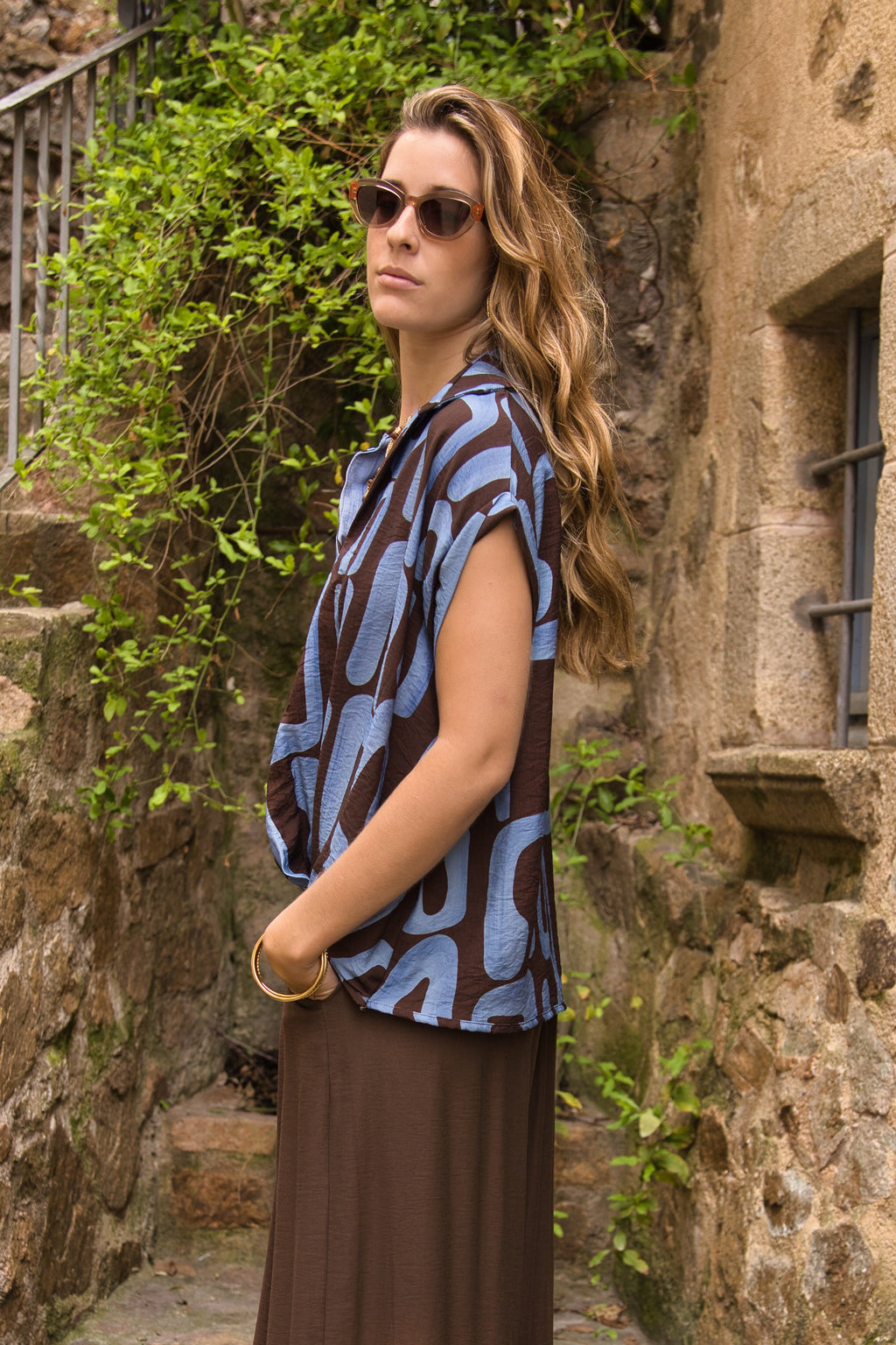 Cacao Ethnic Blouse