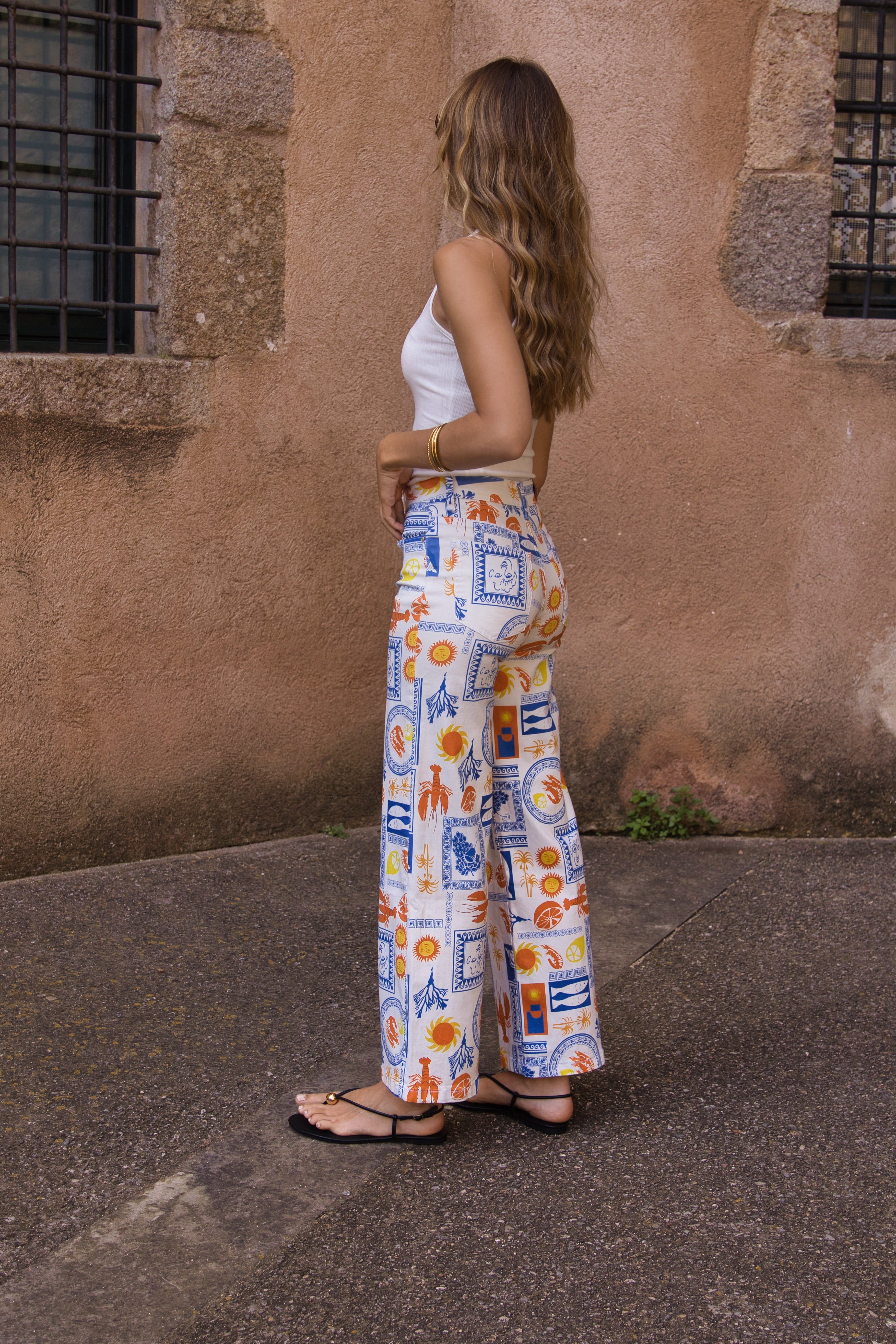 Pantalón Denim Langosta Mediterránea