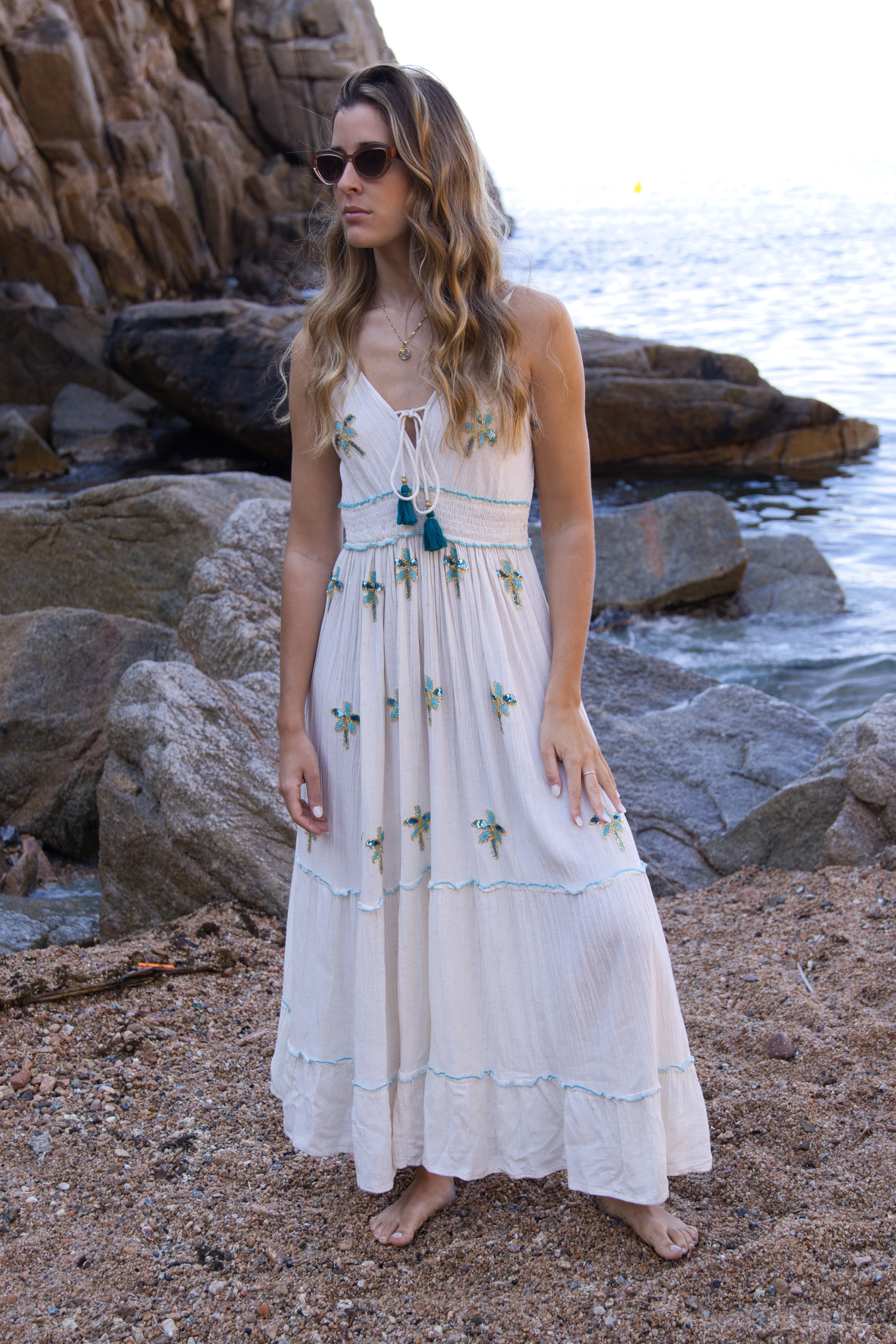 Langes Palm Beach Kleid