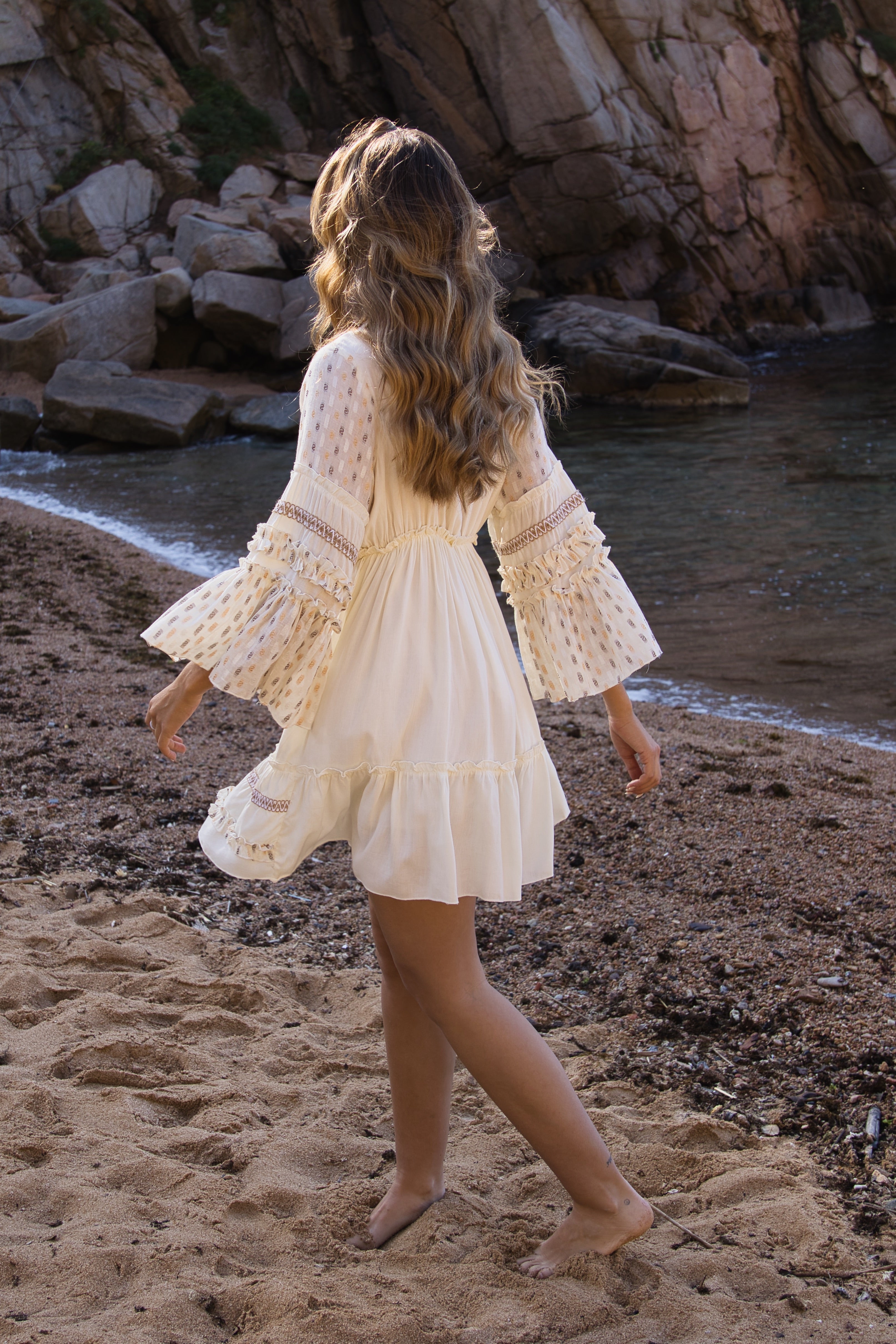 Besticktes Kleid Boho Jewel