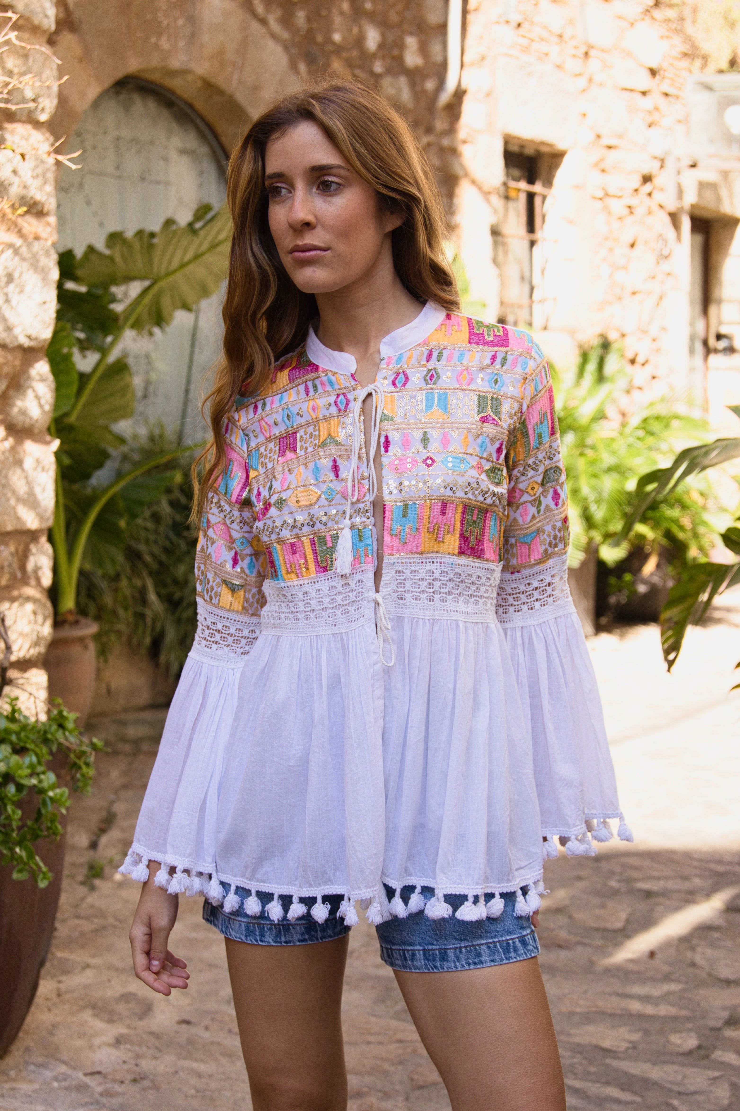 Bestickte Boho-Bluse Jaipur