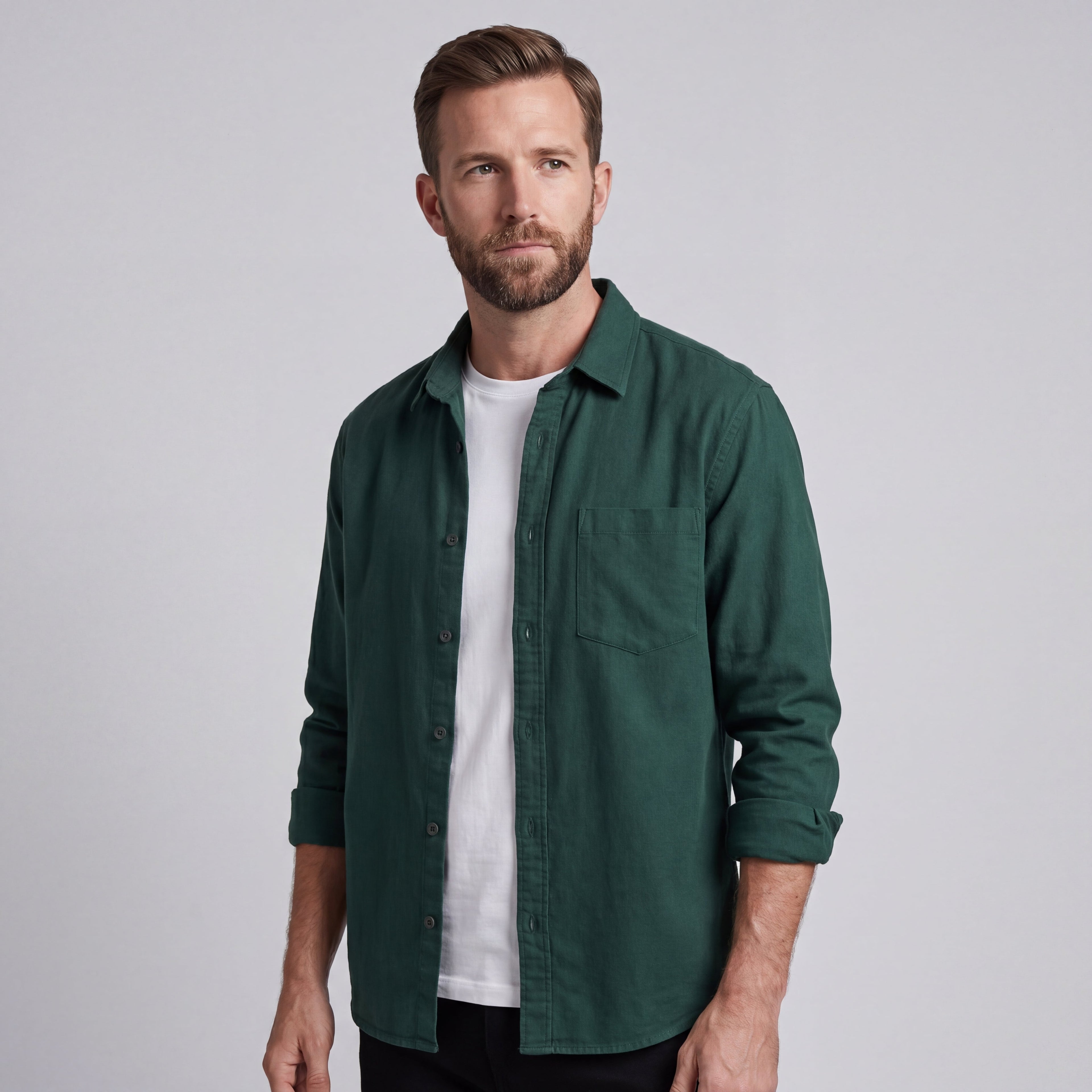 LORENZO | camicia di cotone e lino