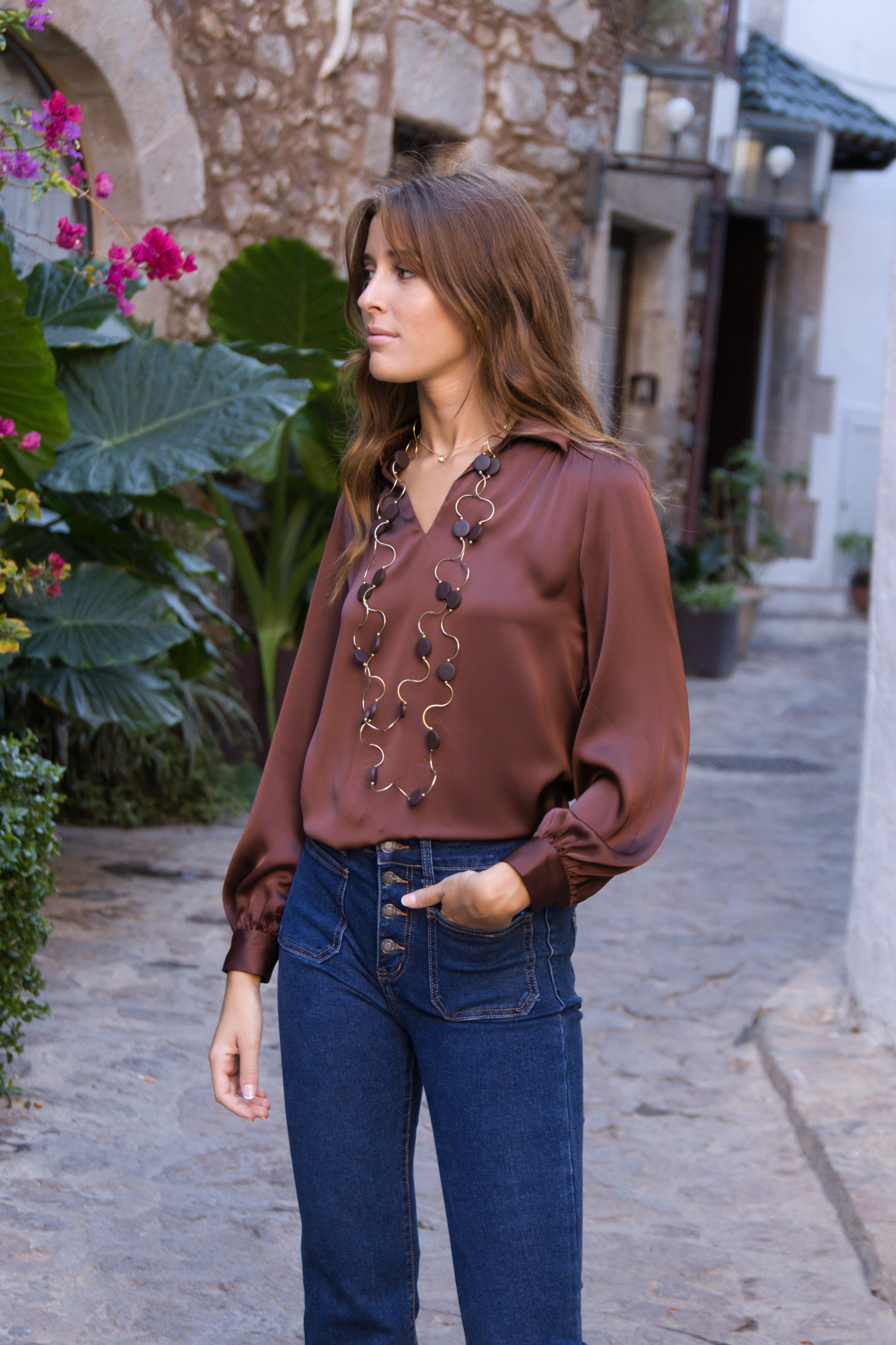 Blusa Satinada Elegance