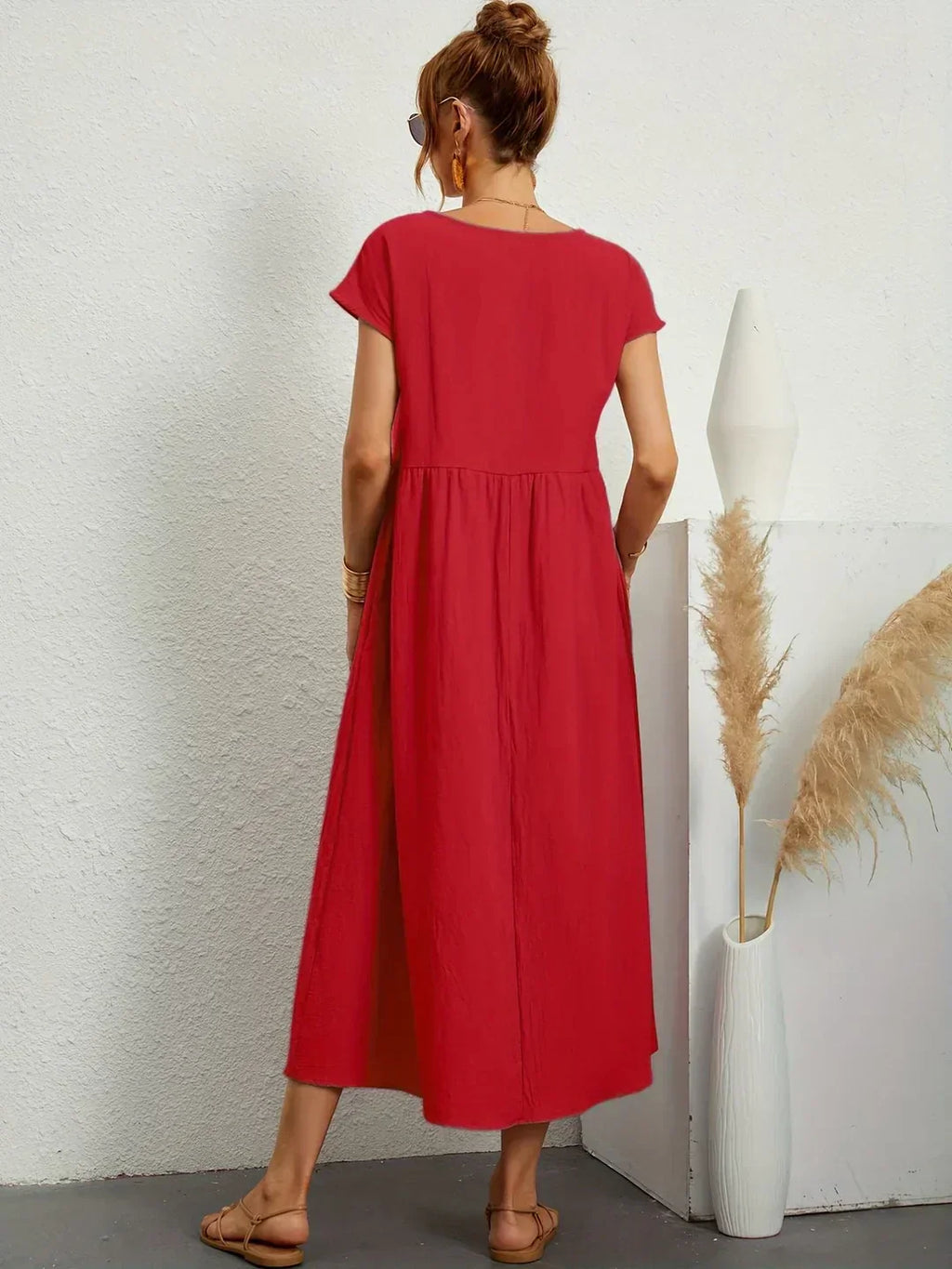 GABRIELA™ | VESTIDO MIDI FLUIDO DE ELEGANCIA ATEMPORAL